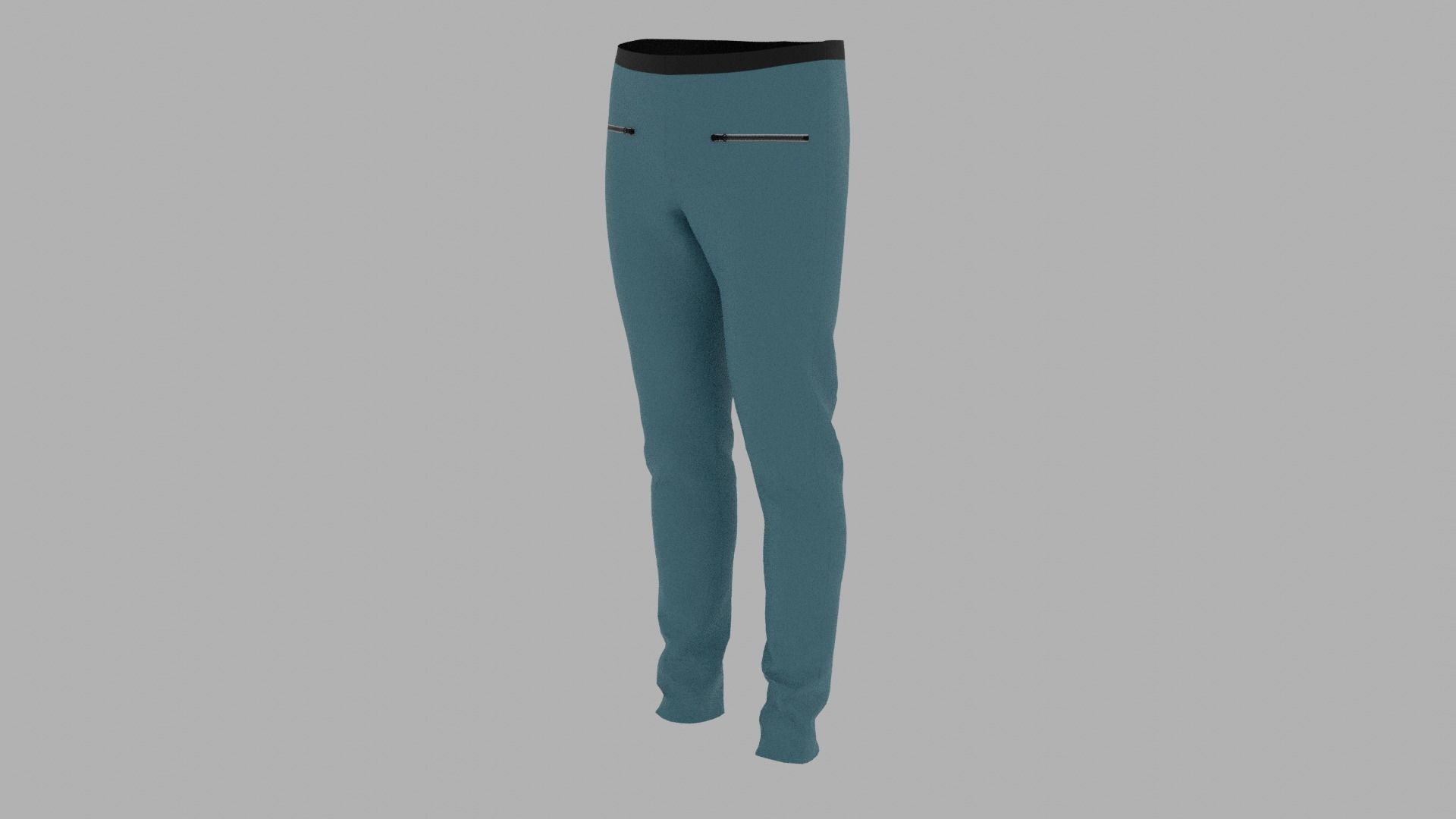 Pants mannequin wearing Low-poly 3D model_2