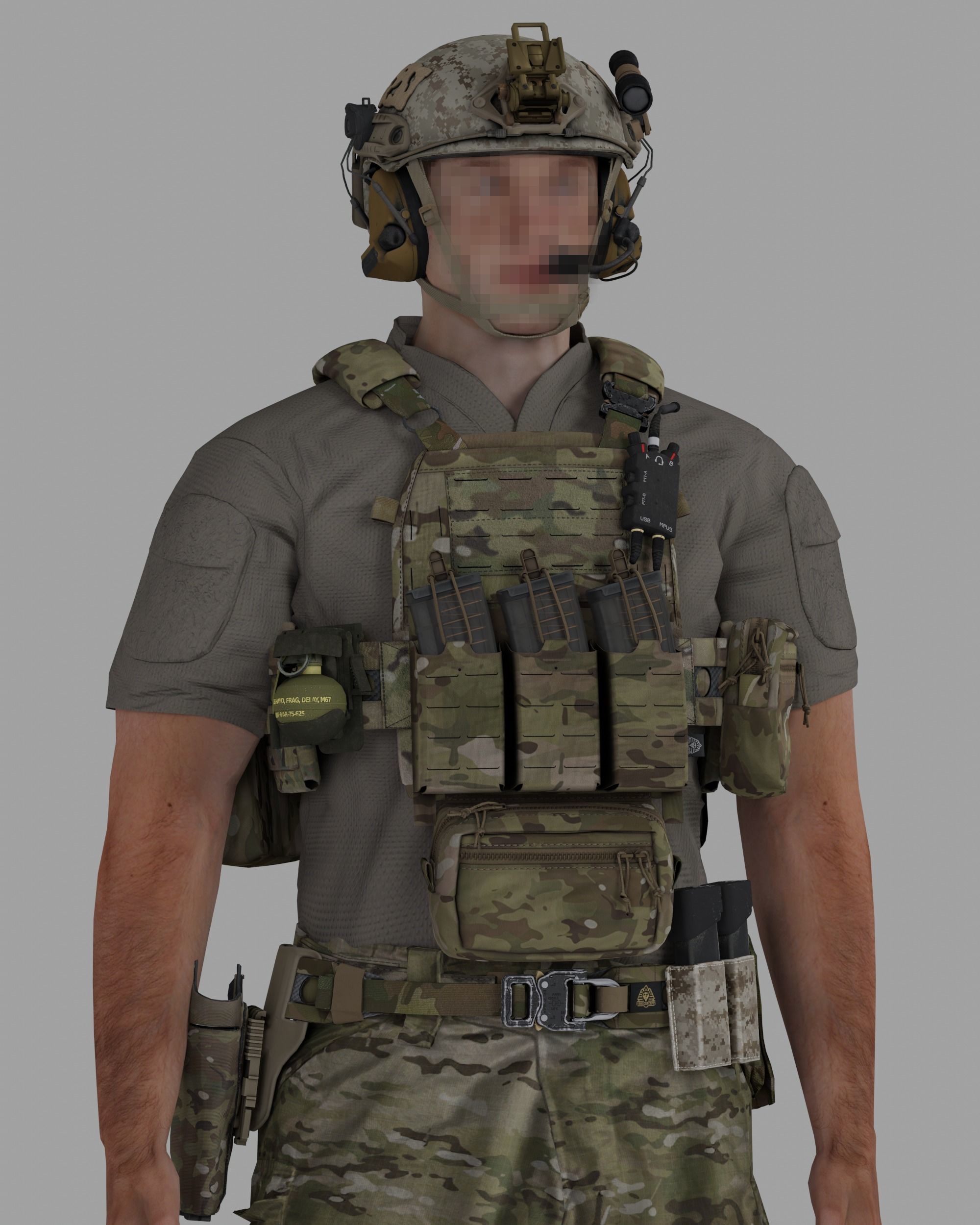 Spiritus Systems GP Pouch Suite Low-poly 3D model_1