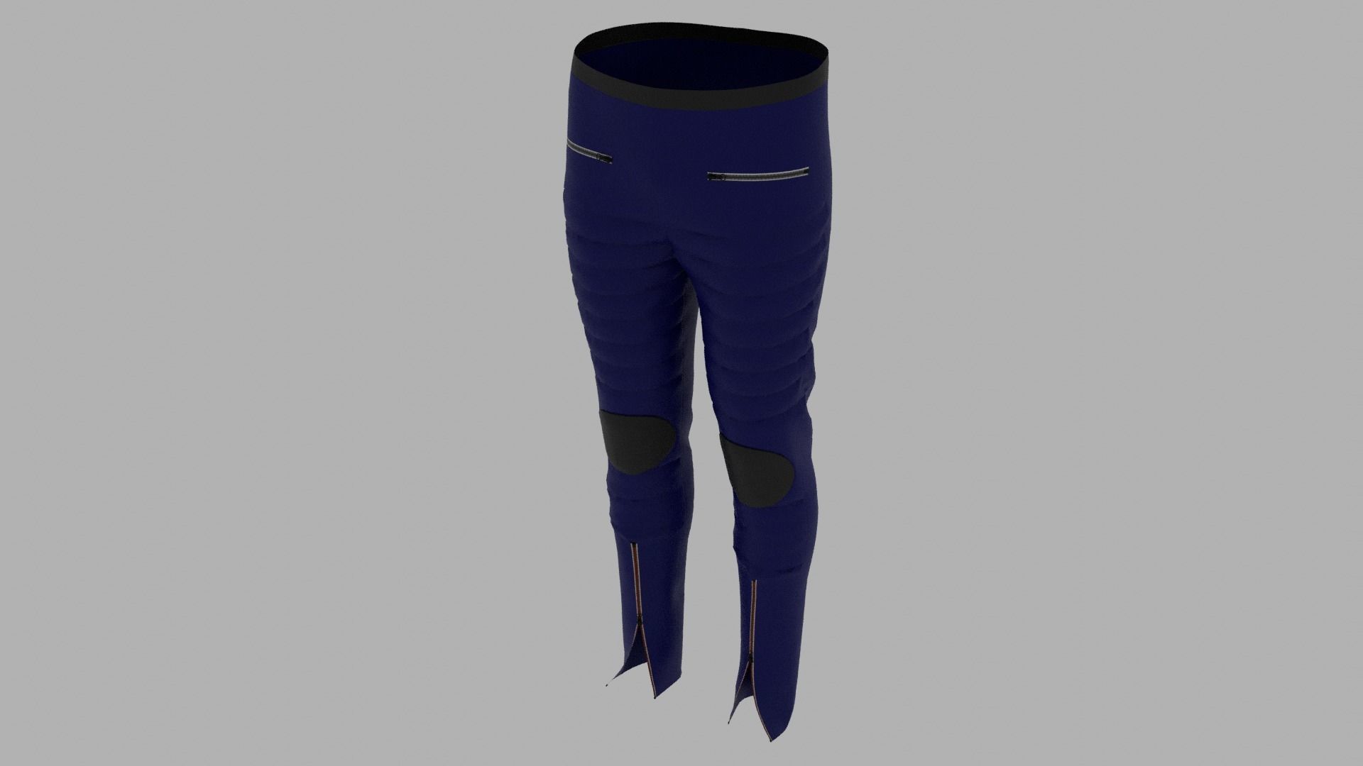 Pants mannequin wearing leggings Low-poly 3D model_5