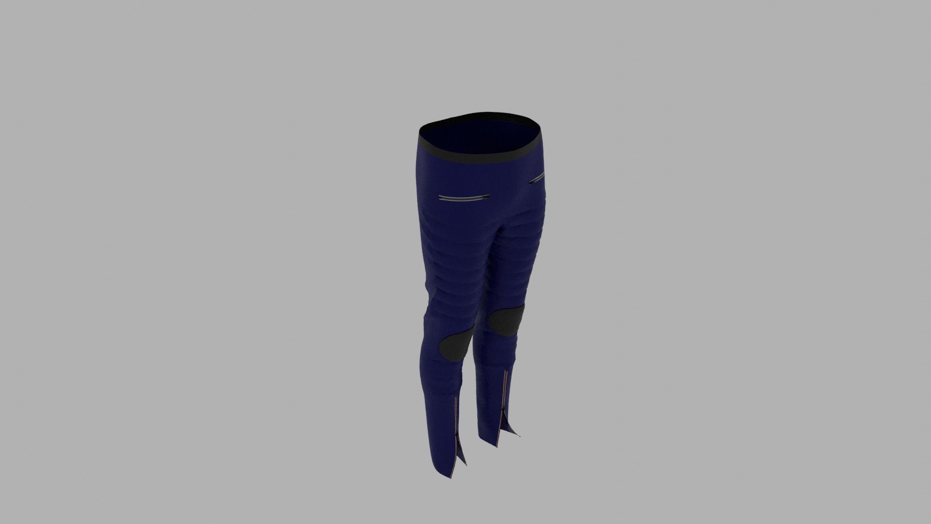 Pants mannequin wearing leggings Low-poly 3D model_6
