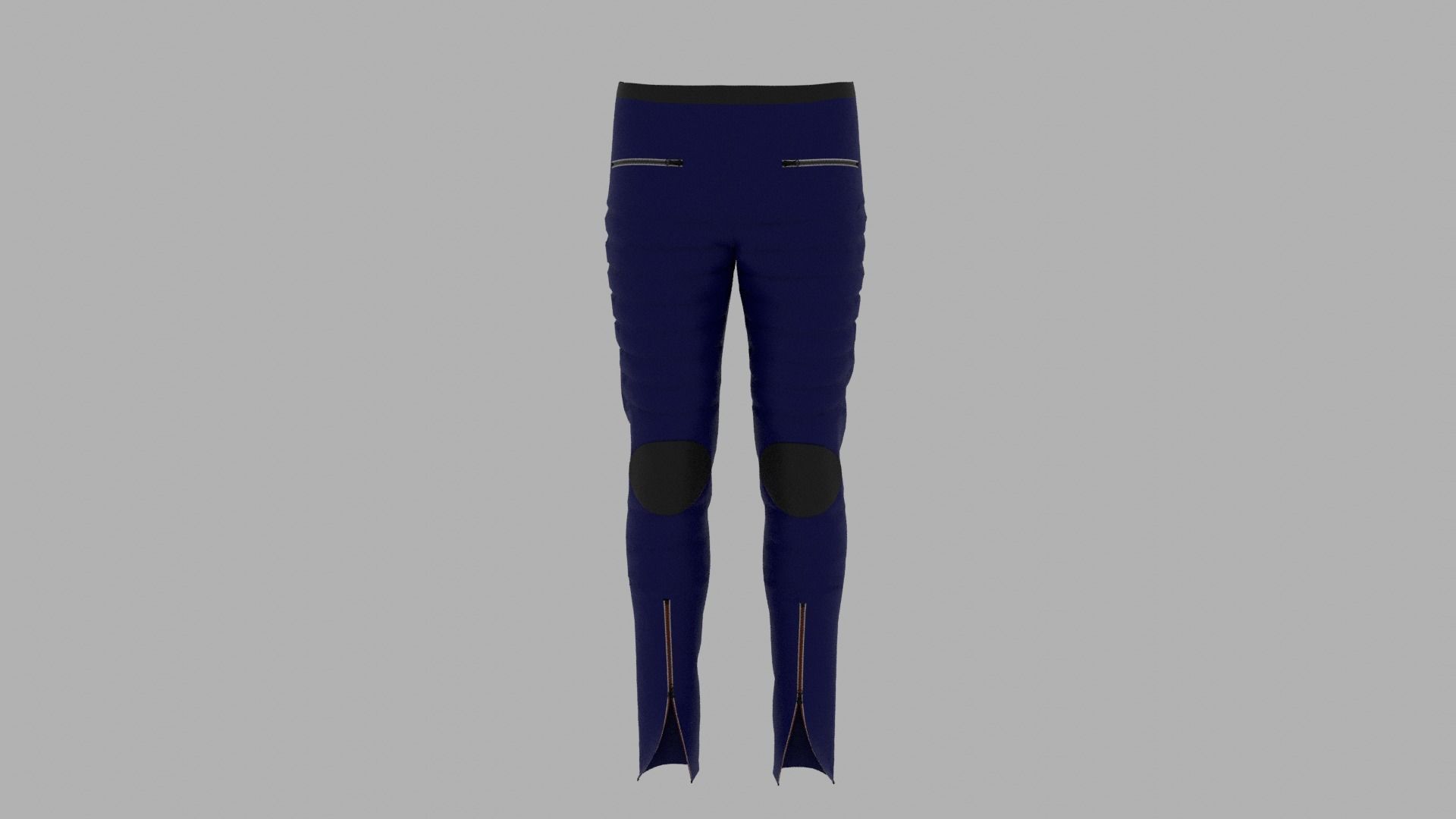 Pants mannequin wearing leggings Low-poly 3D model_1