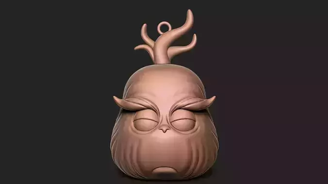 THE GRINCH Keychain 3D print model