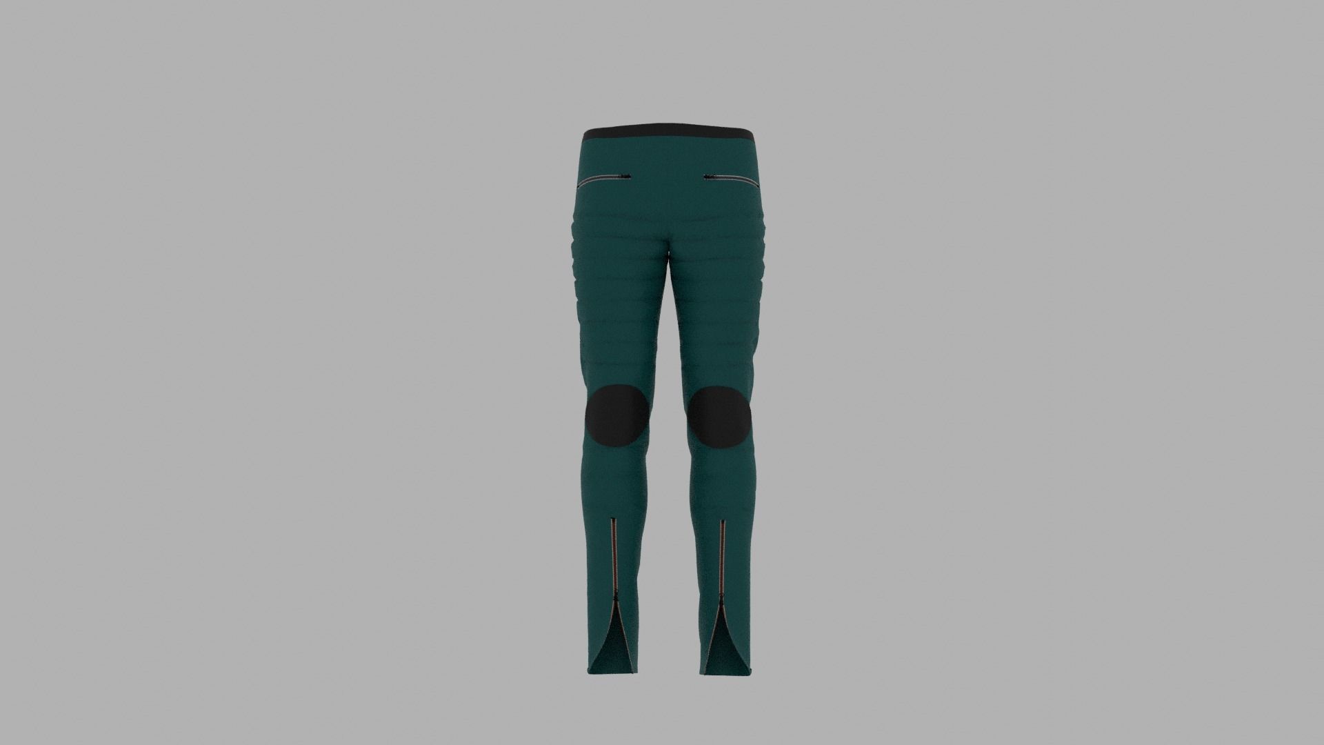 Pants mannequin wearing leggings Low-poly 3D model_7