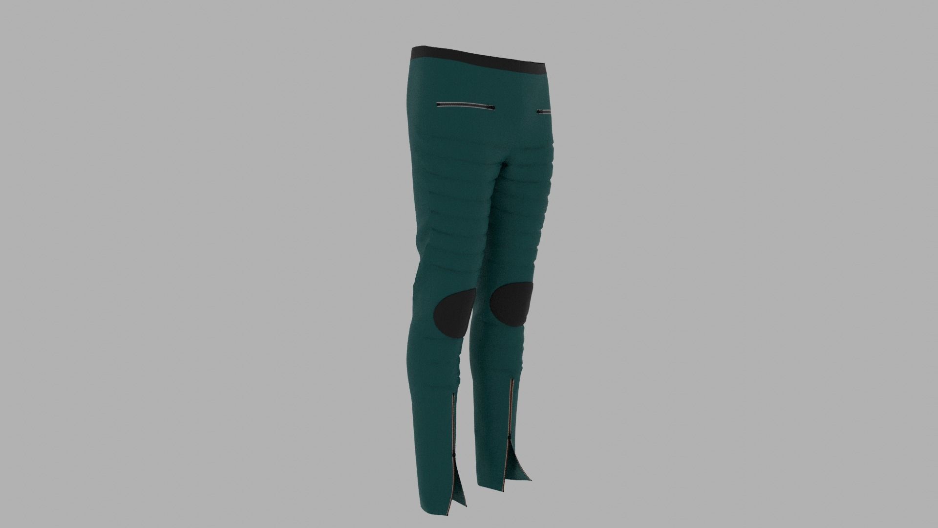 Pants mannequin wearing leggings Low-poly 3D model_3