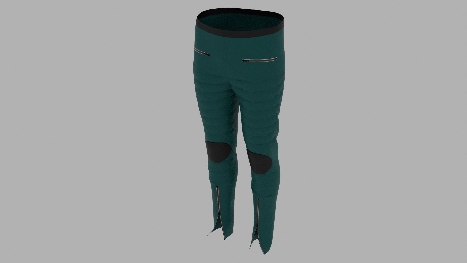 Pants mannequin wearing leggings Low-poly 3D model_5