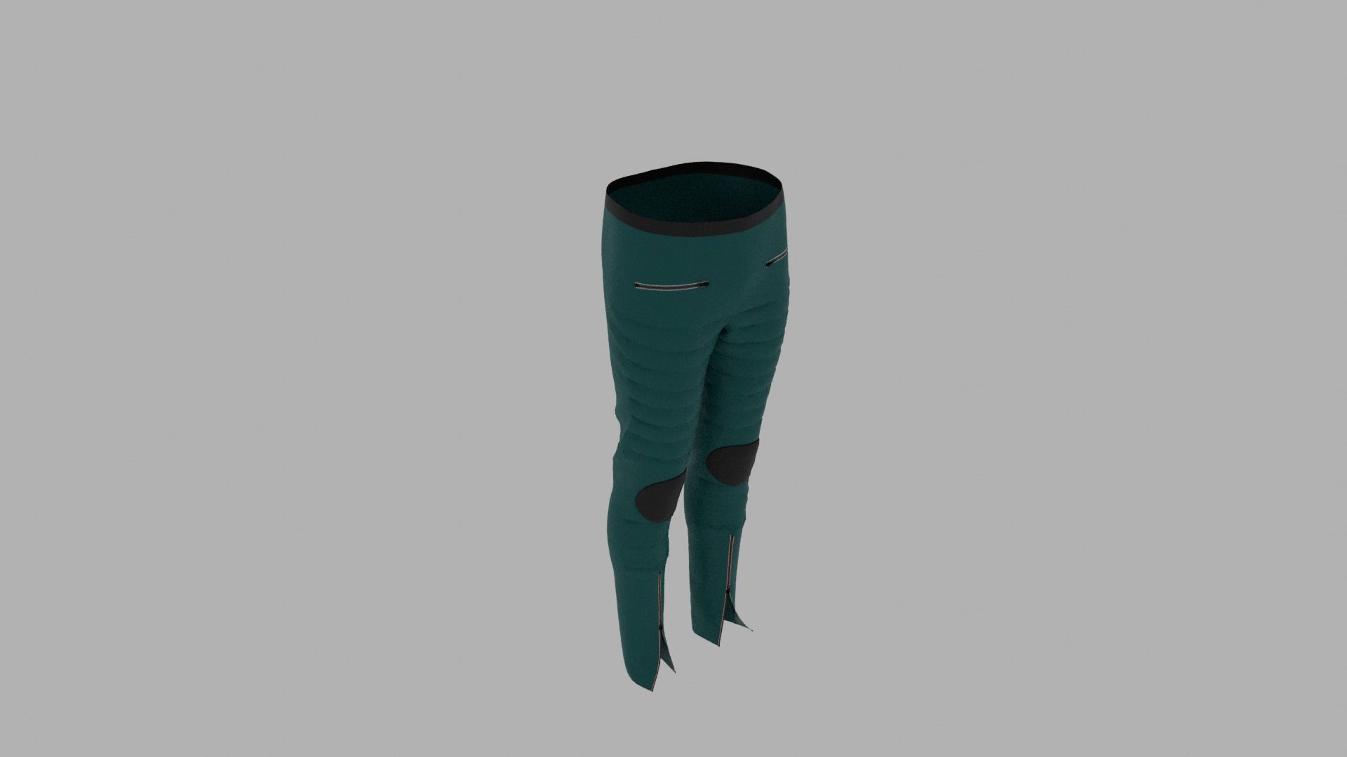 Pants mannequin wearing leggings Low-poly 3D model_6