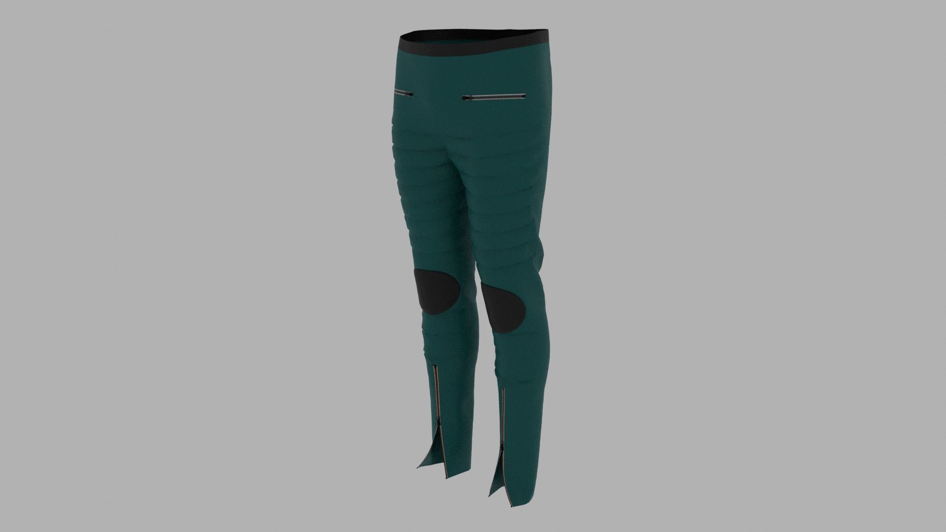 Pants mannequin wearing leggings Low-poly 3D model_2