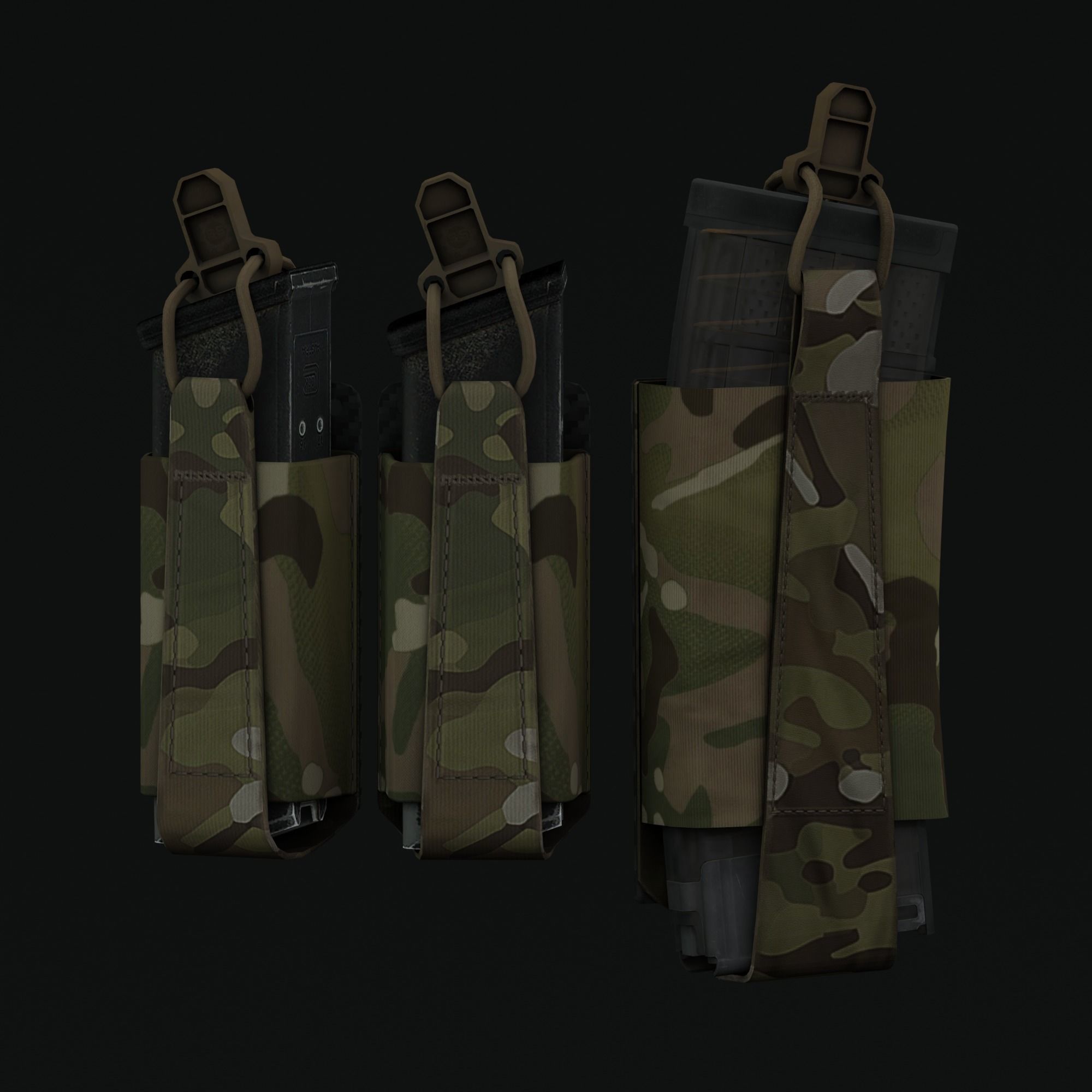 3D model Ferro Concepts Bison Belt with SEP and SEAR VR / AR / low