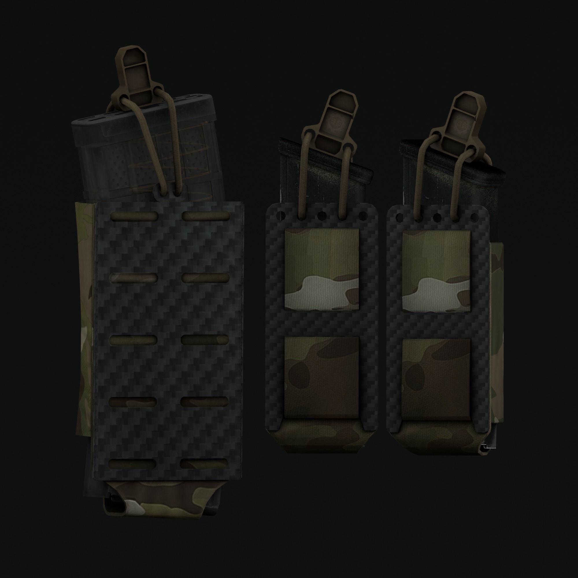 3D model Ferro Concepts Bison Belt with SEP and SEAR VR / AR / low