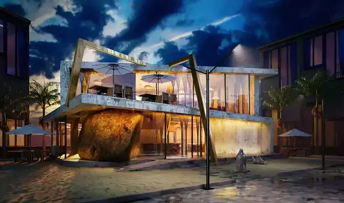 Rock Cafe by the Sea