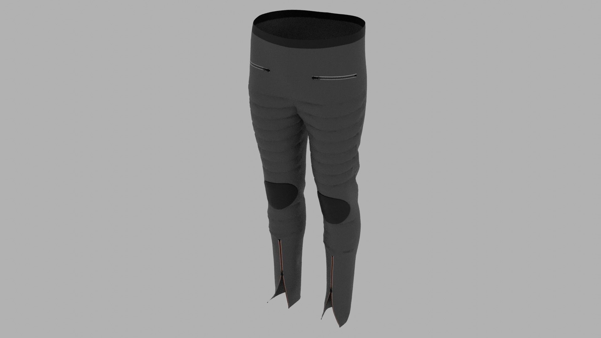 Pants mannequin wearing pair of leggings Low-poly 3D model_5