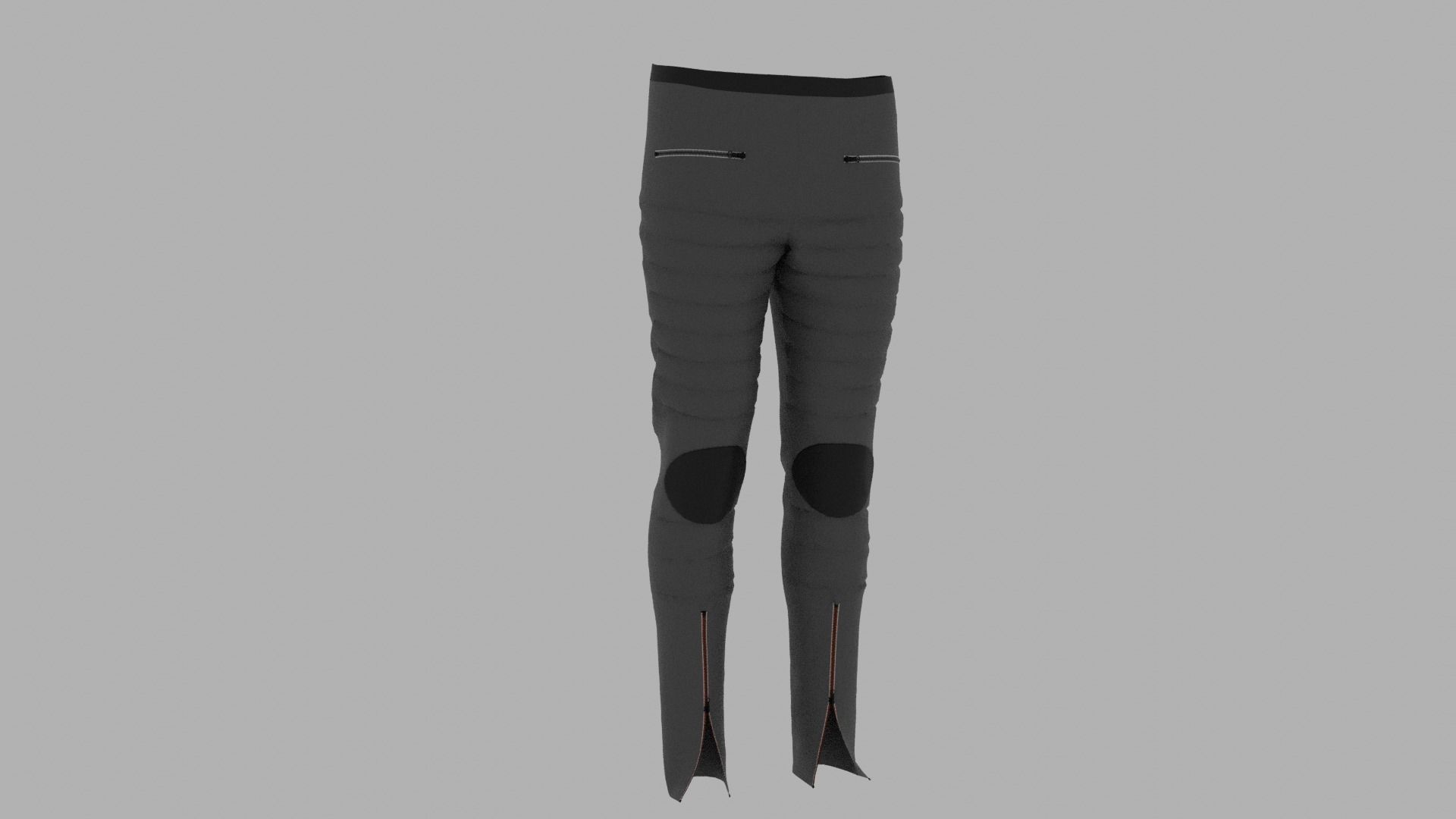 Pants mannequin wearing pair of leggings Low-poly 3D model_4