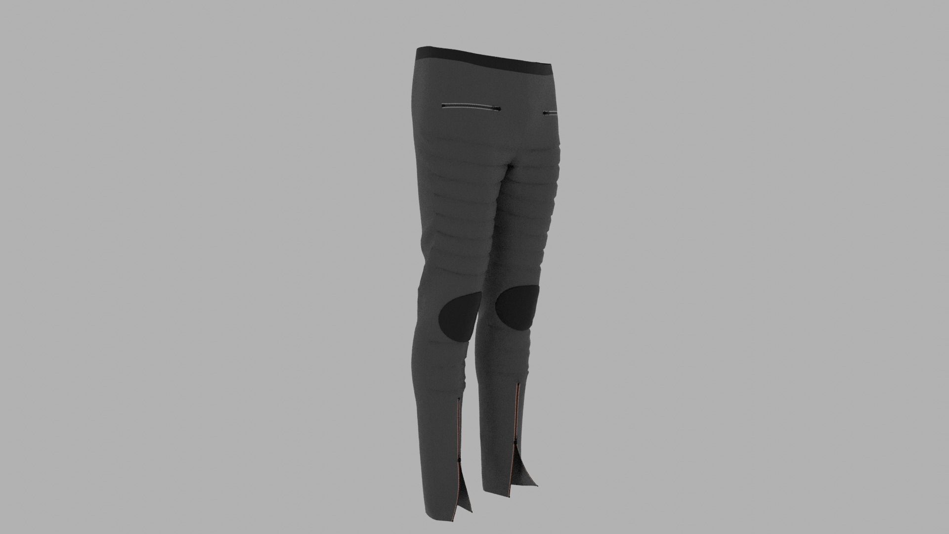 Pants mannequin wearing pair of leggings Low-poly 3D model_3