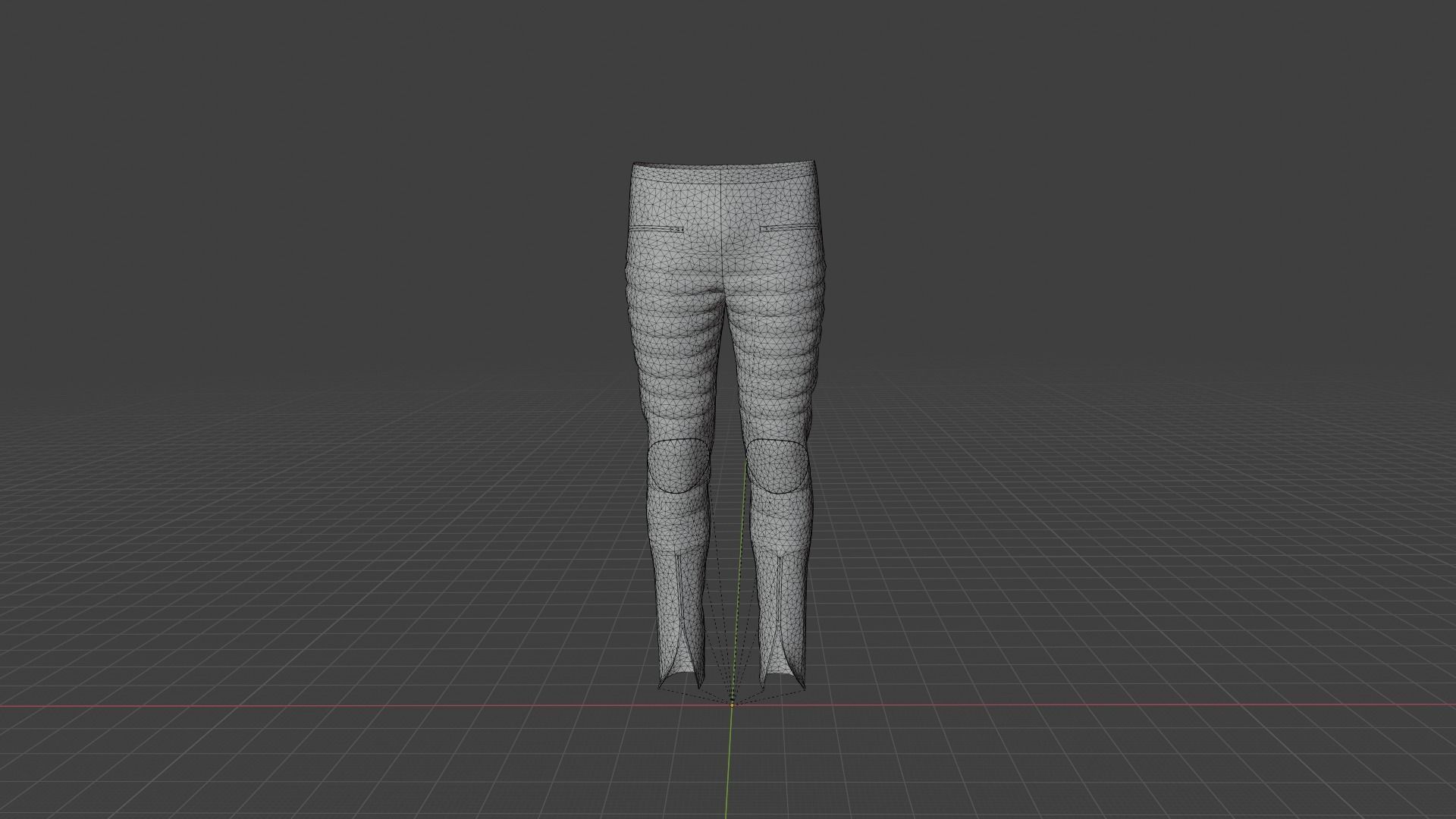 Pants mannequin wearing pair of leggings Low-poly 3D model_8