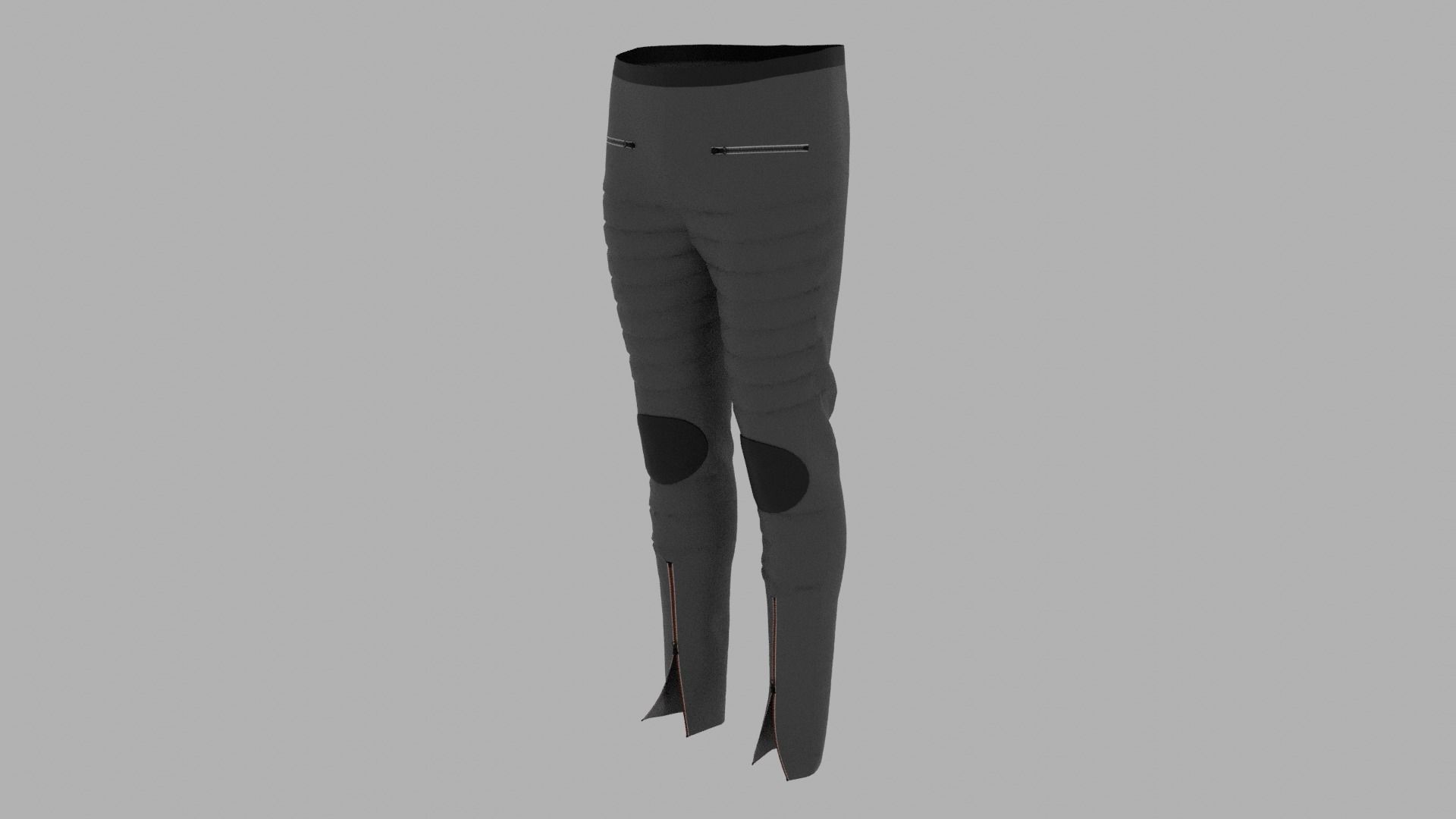 Pants mannequin wearing pair of leggings Low-poly 3D model_2
