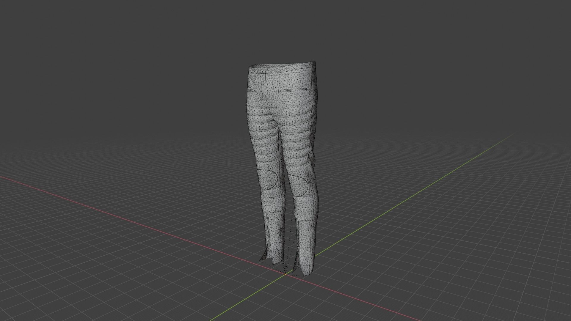 Pants mannequin wearing pair of leggings Low-poly 3D model_9