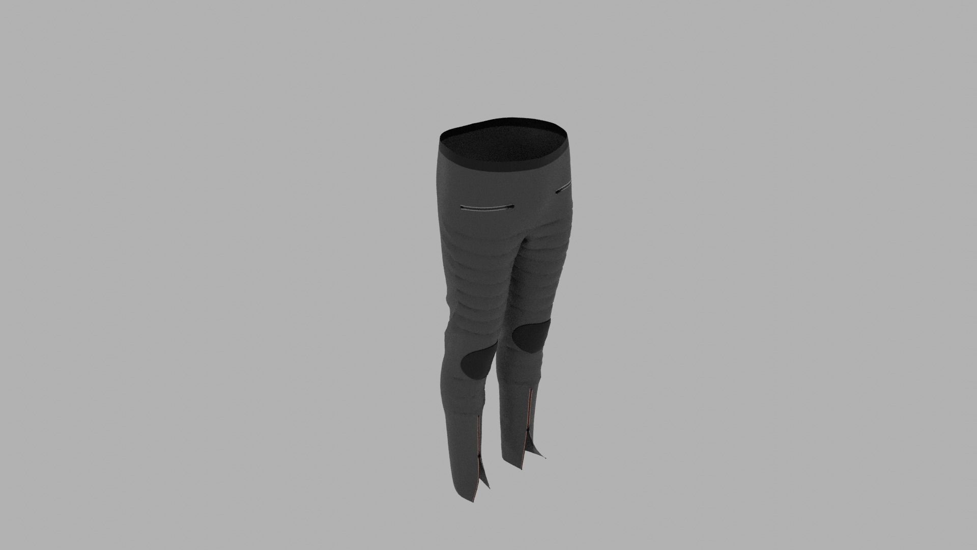 Pants mannequin wearing pair of leggings Low-poly 3D model_6