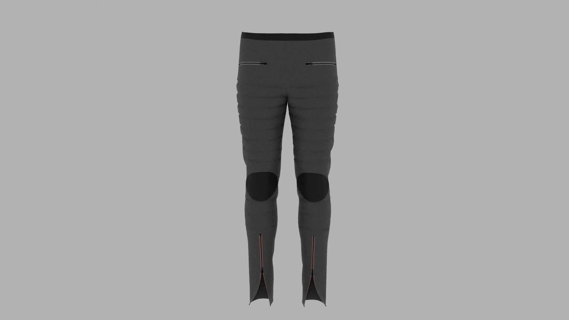 Pants mannequin wearing pair of leggings Low-poly 3D model_1