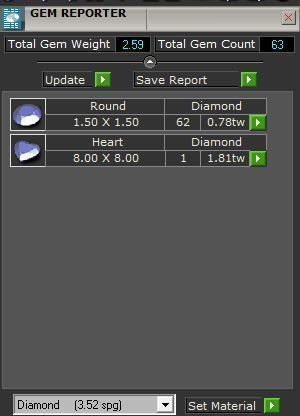 Pink stone heart diamond ring with band 3432 3D print model 3D print model_8