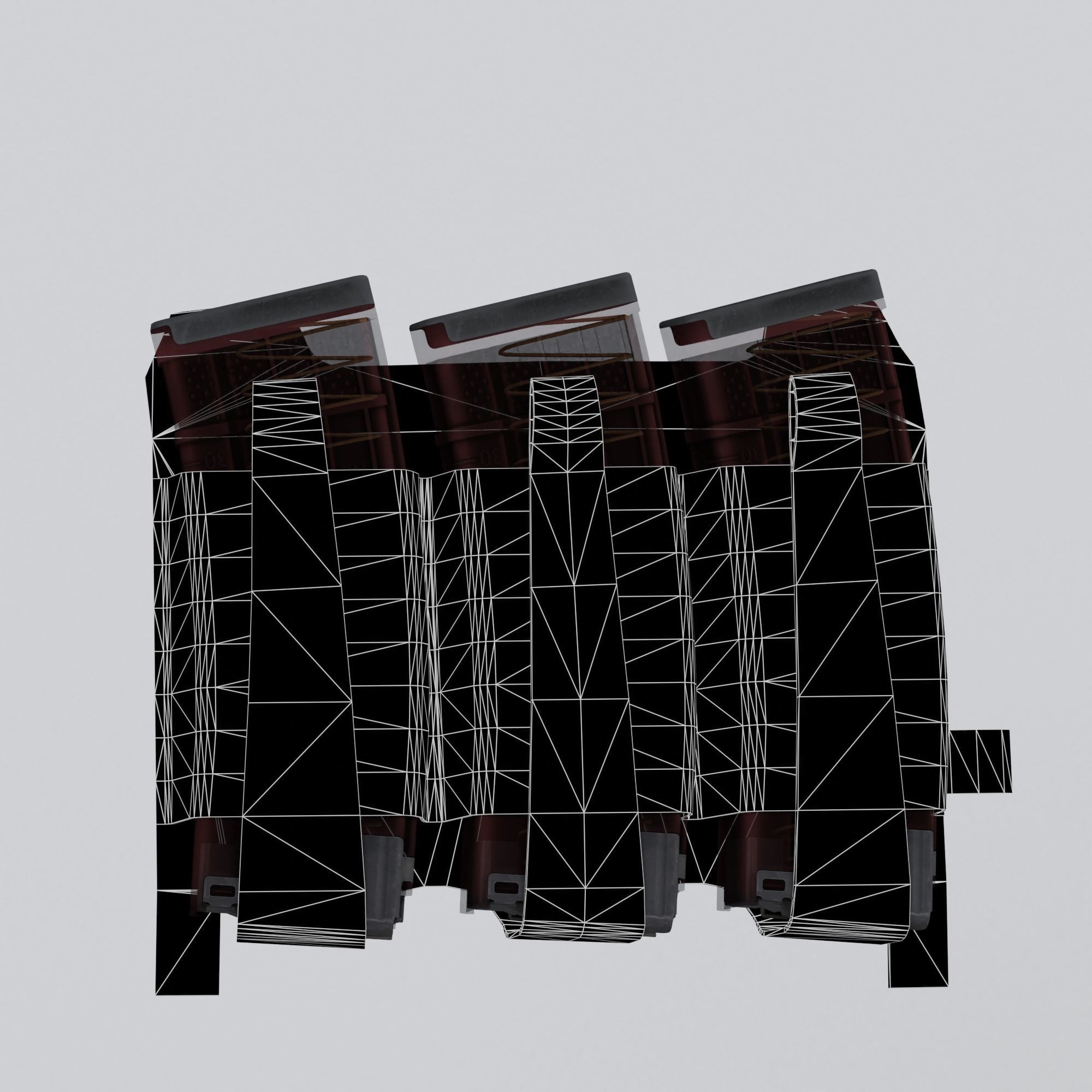 Ferro TEAR Front Flap Low-poly 3D model_3