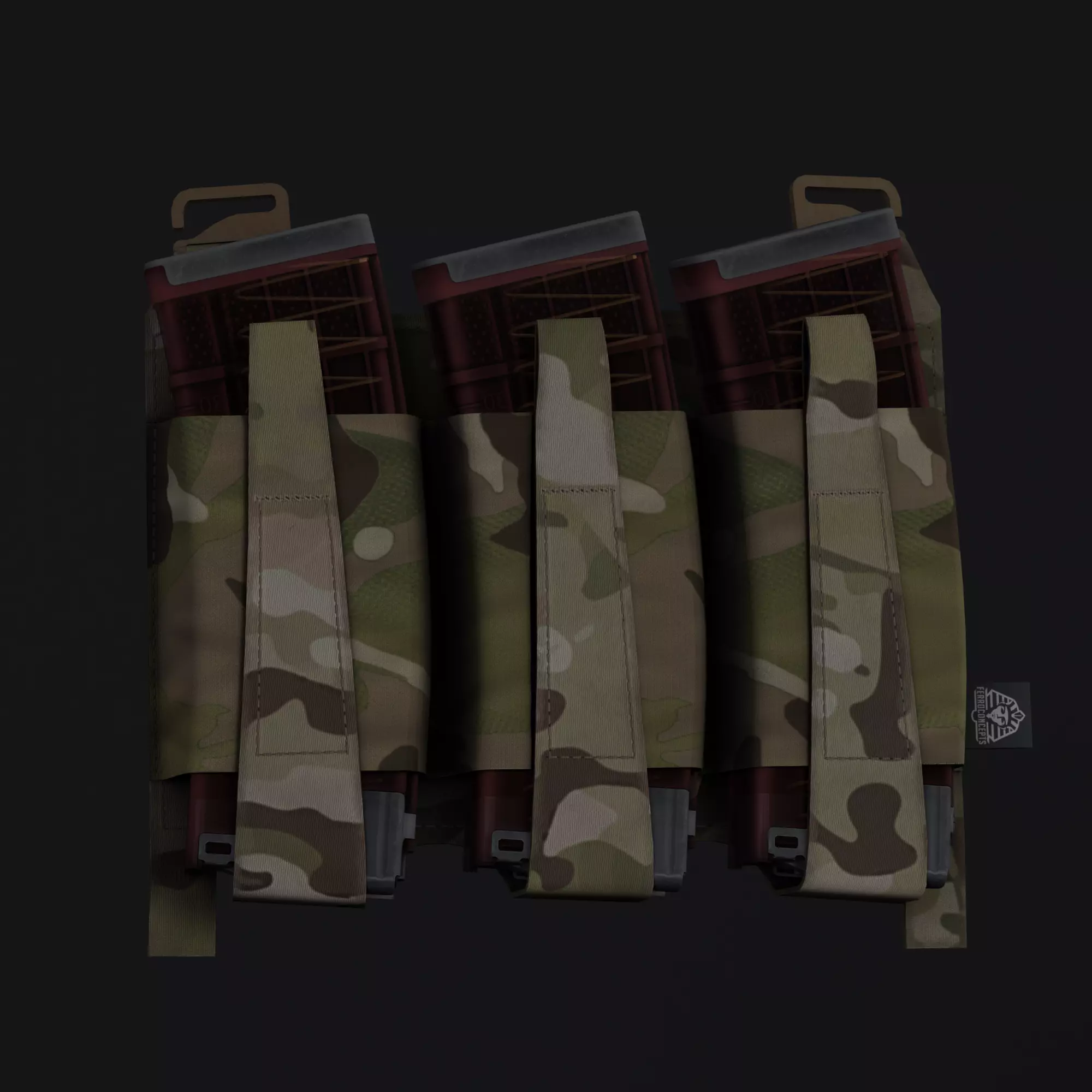 Ferro TEAR Front Flap Low-poly 3D model_0