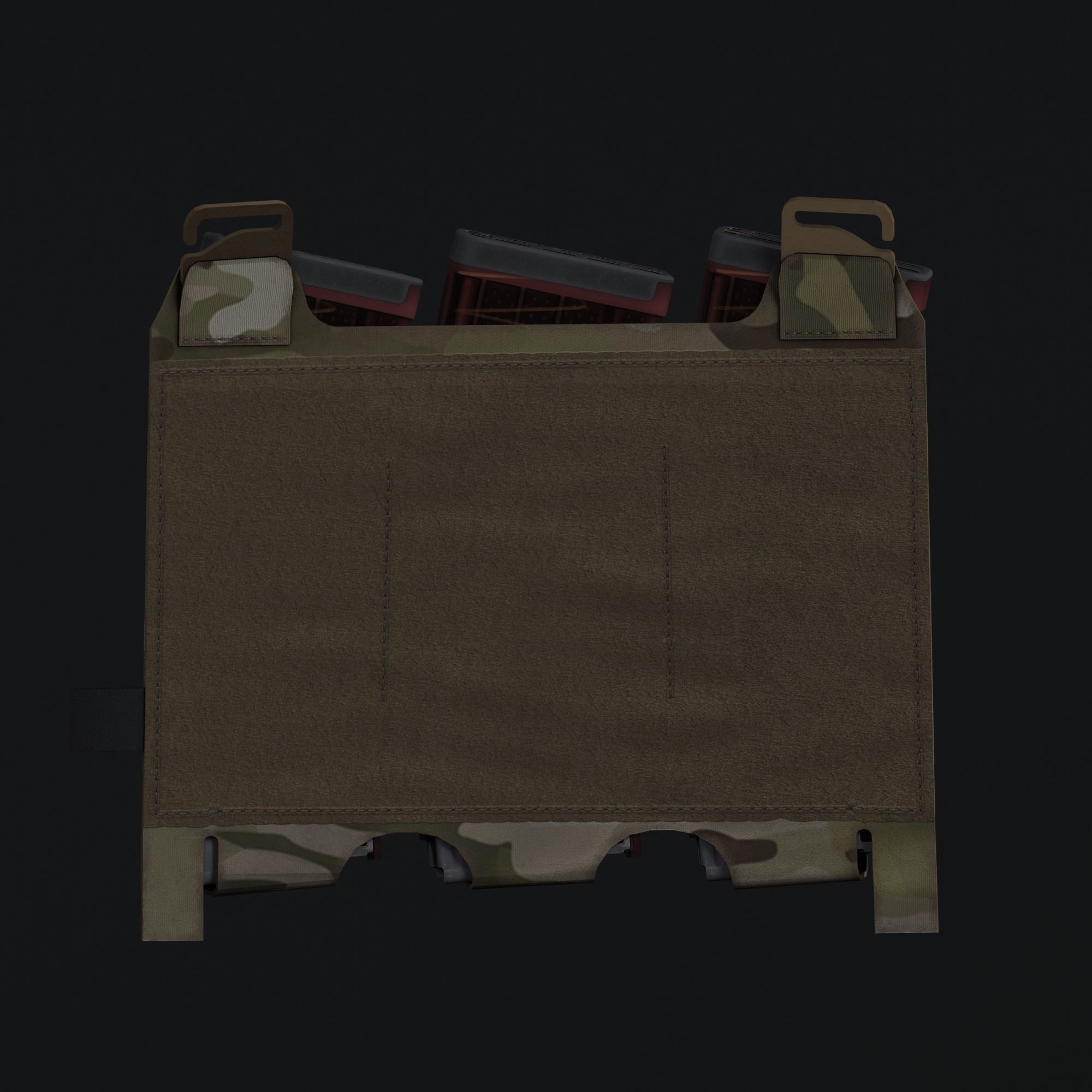 Ferro TEAR Front Flap Low-poly 3D model_2