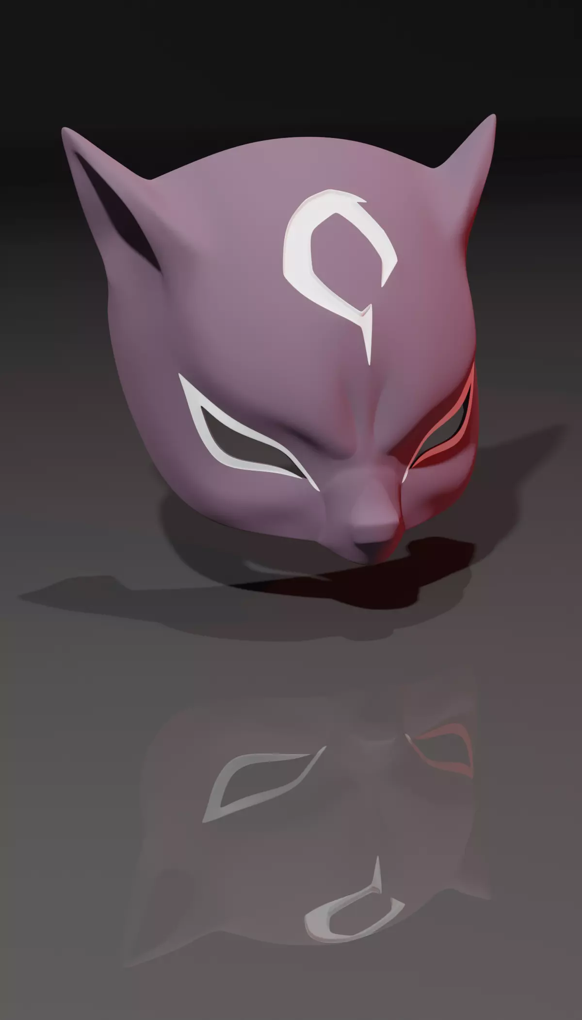 Kindred mask from Arcane purple version 3D print model