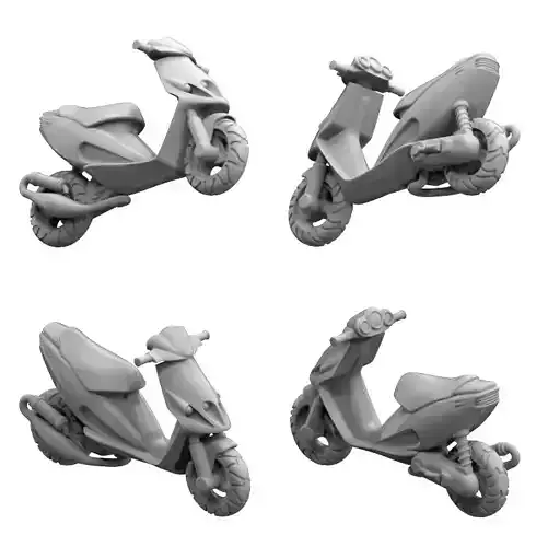 3D Printable Scooter Phantom f12 Malaguti