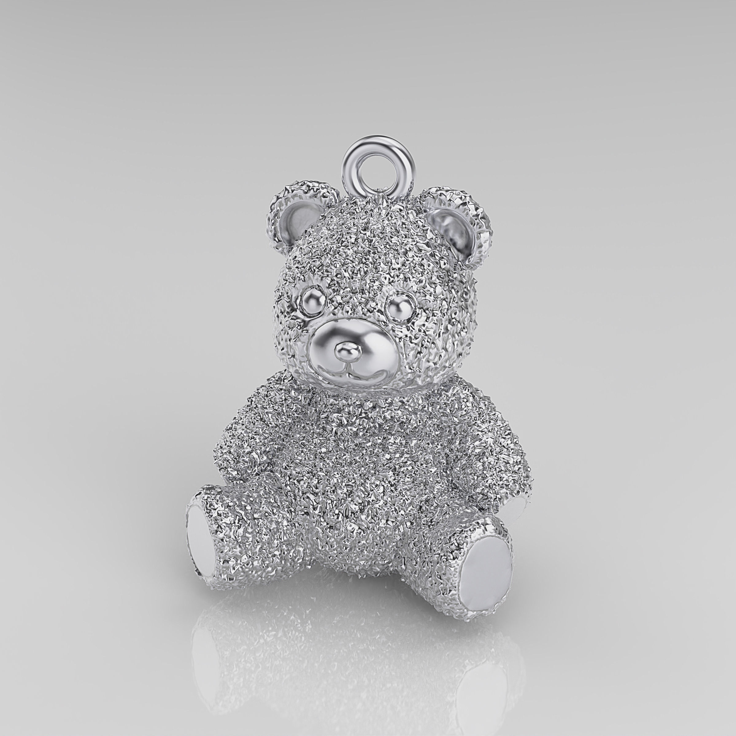 Bear Pendant 3D print model_2