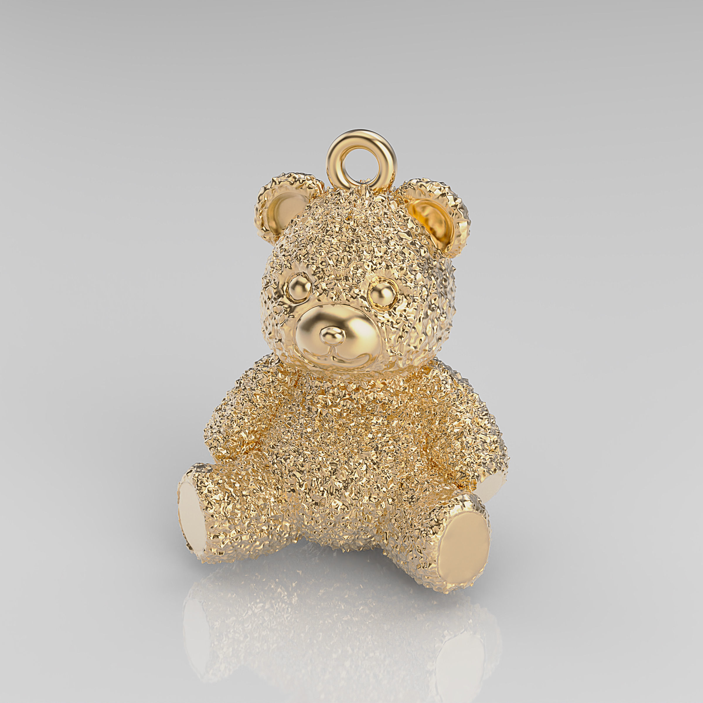 Bear Pendant 3D print model_10