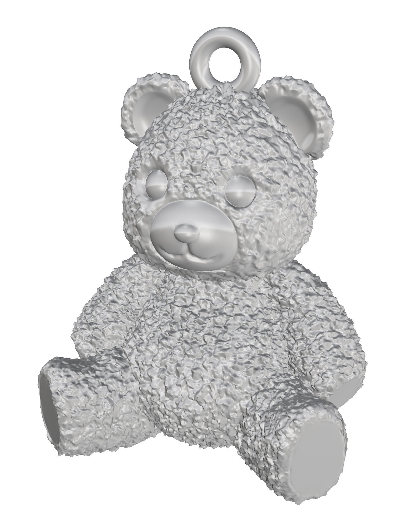 Bear Pendant 3D print model_12