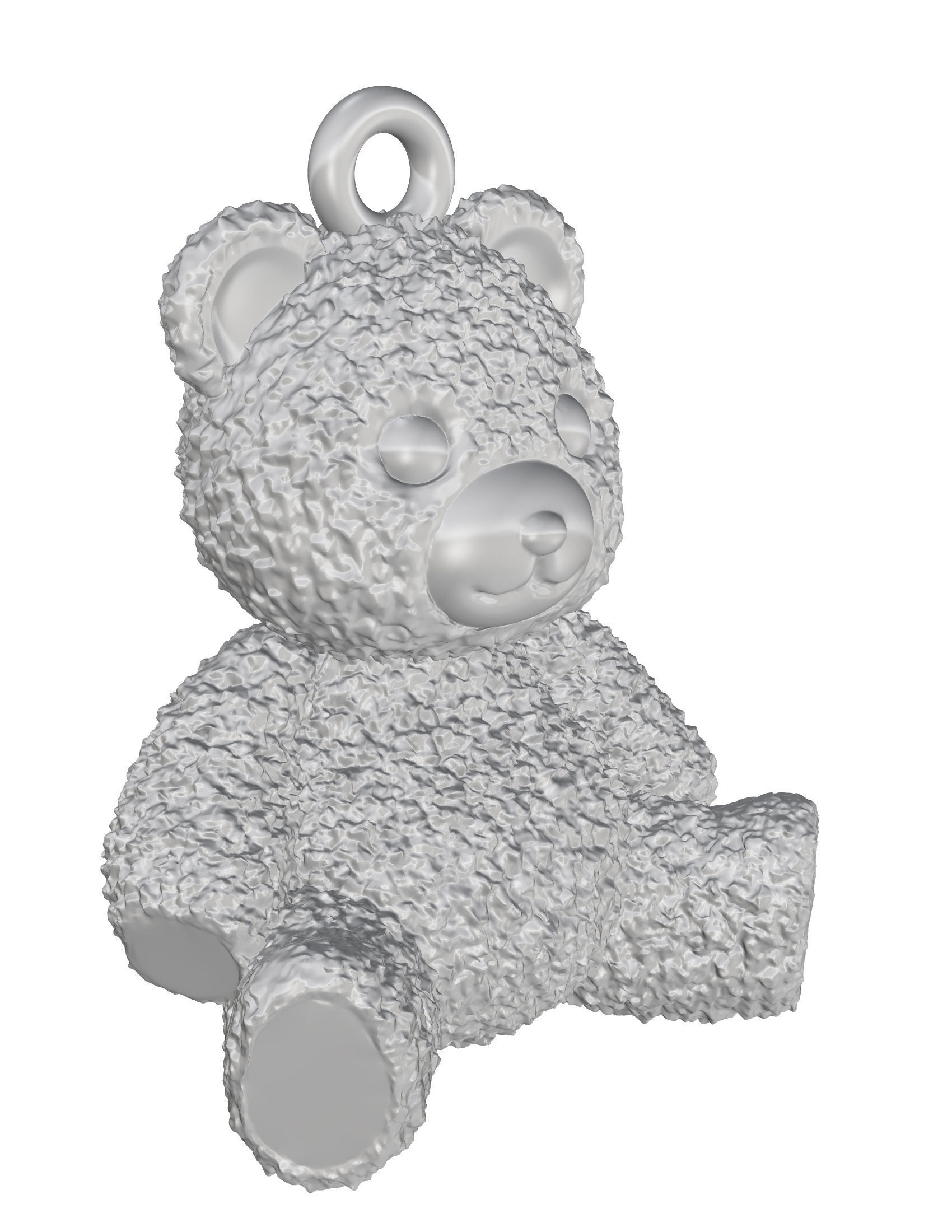 Bear Pendant 3D print model_6