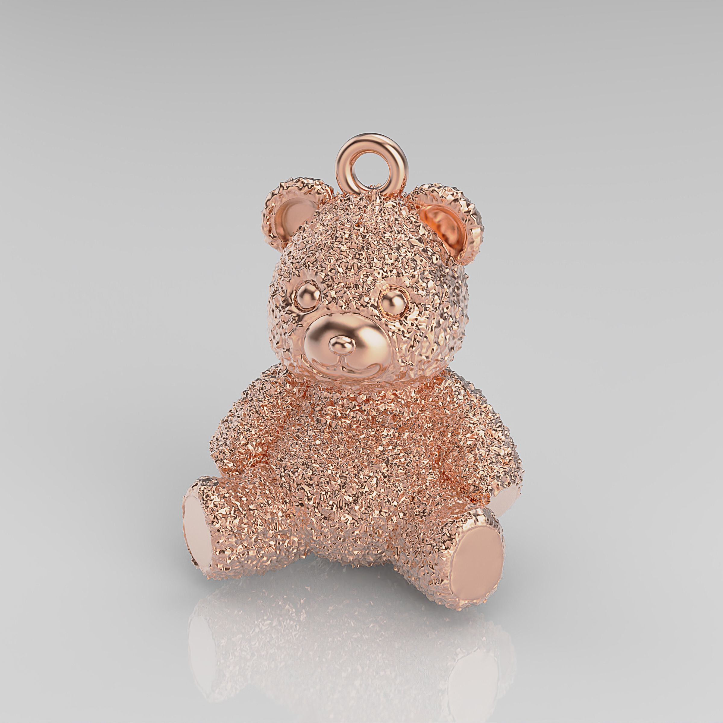 Bear Pendant 3D print model_9