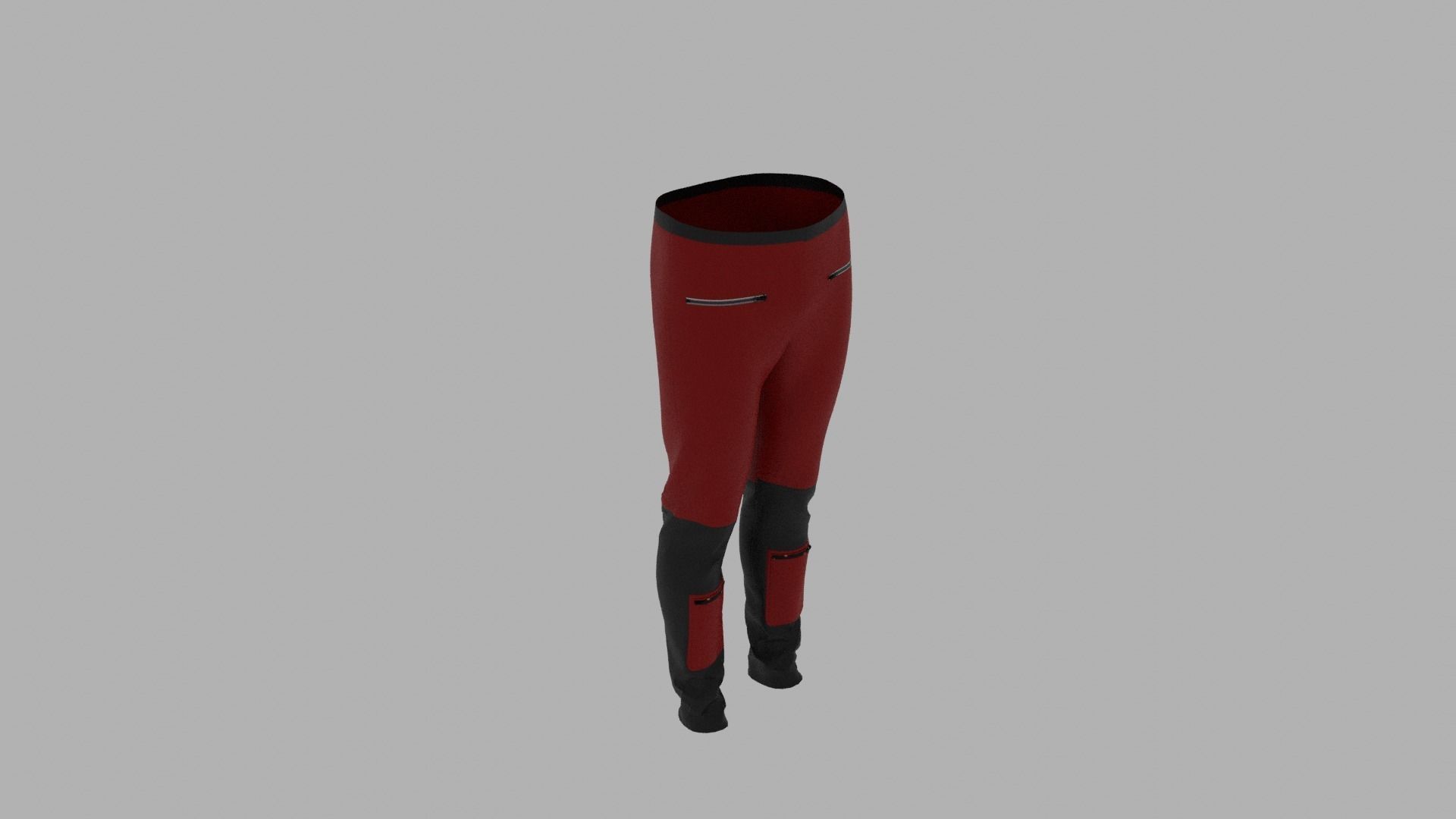 Pants Low-poly 3D model_6