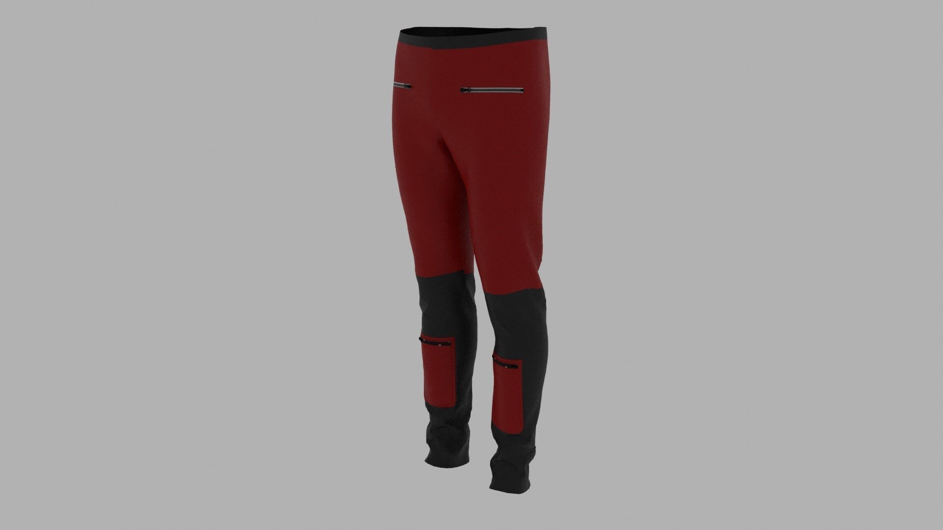 Pants Low-poly 3D model_2