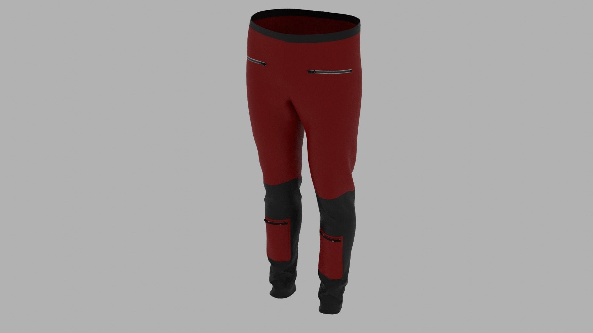 Pants Low-poly 3D model_5