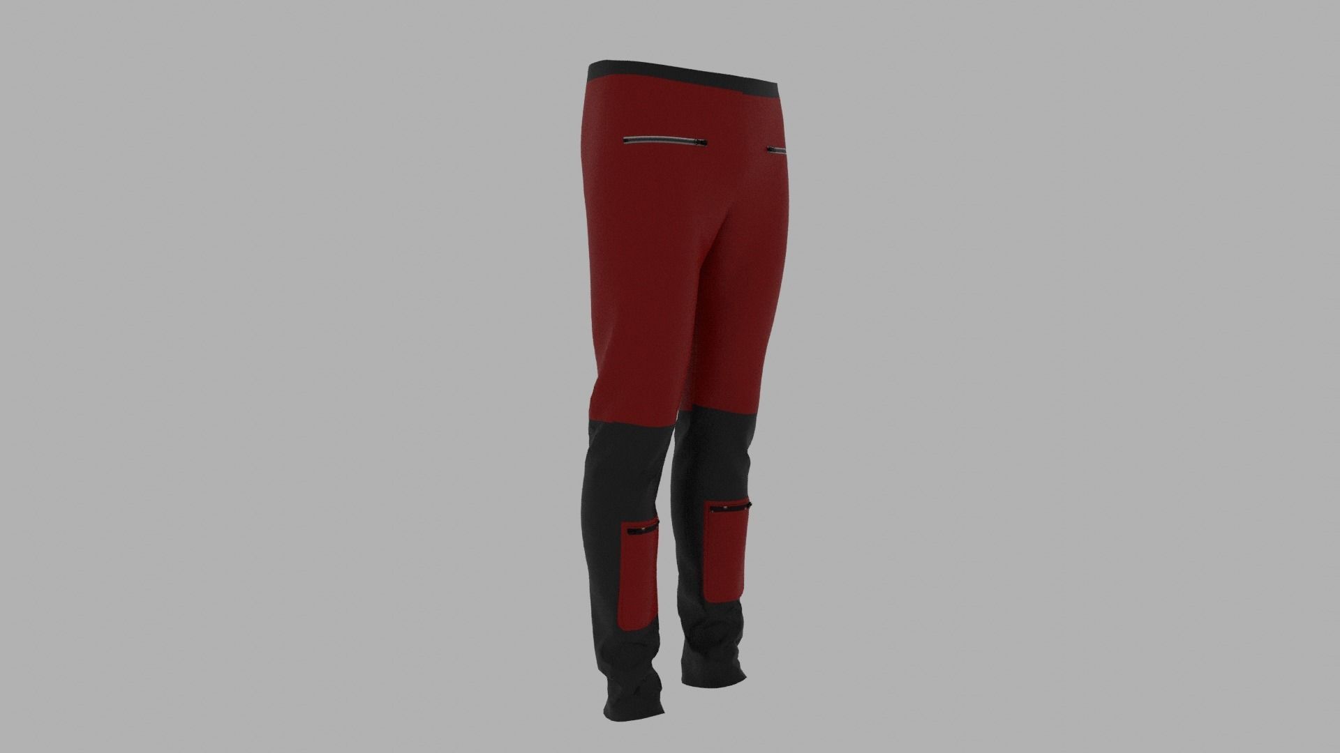 Pants Low-poly 3D model_3