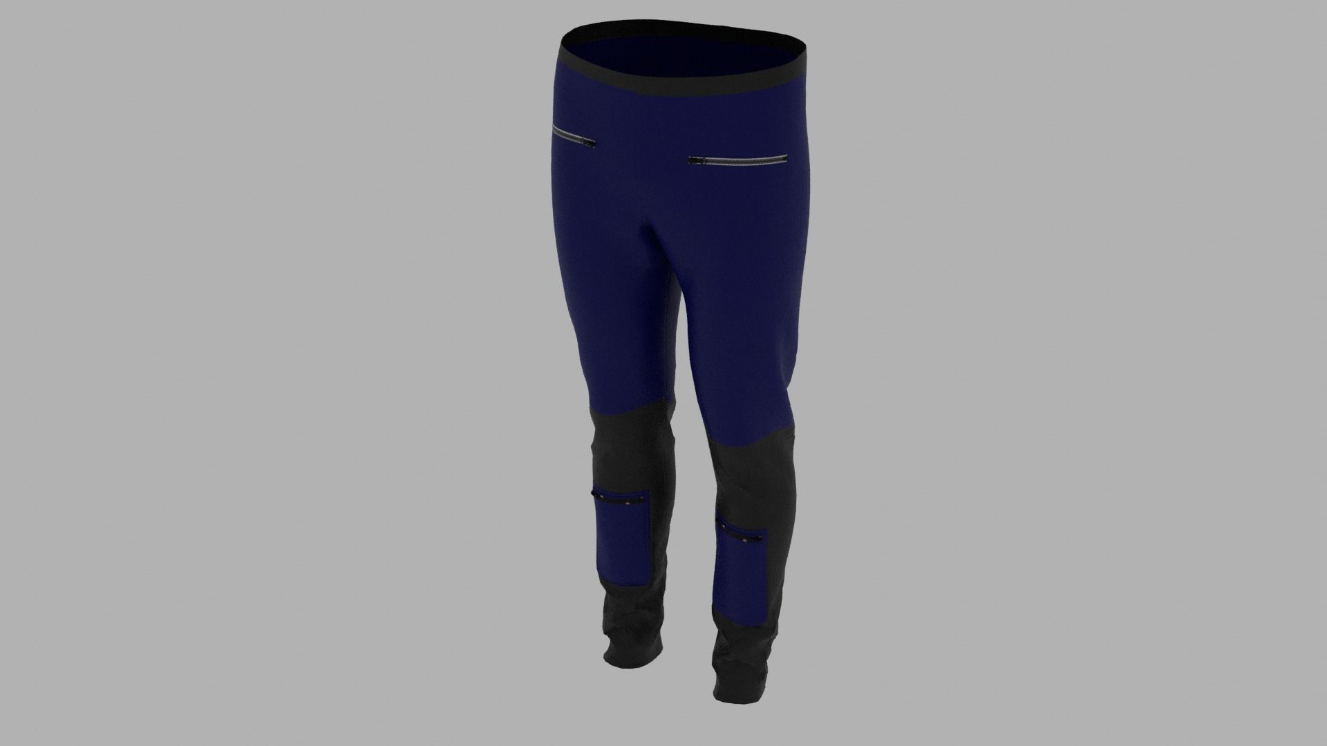 Pants neoprene leggings Low-poly 3D model_5