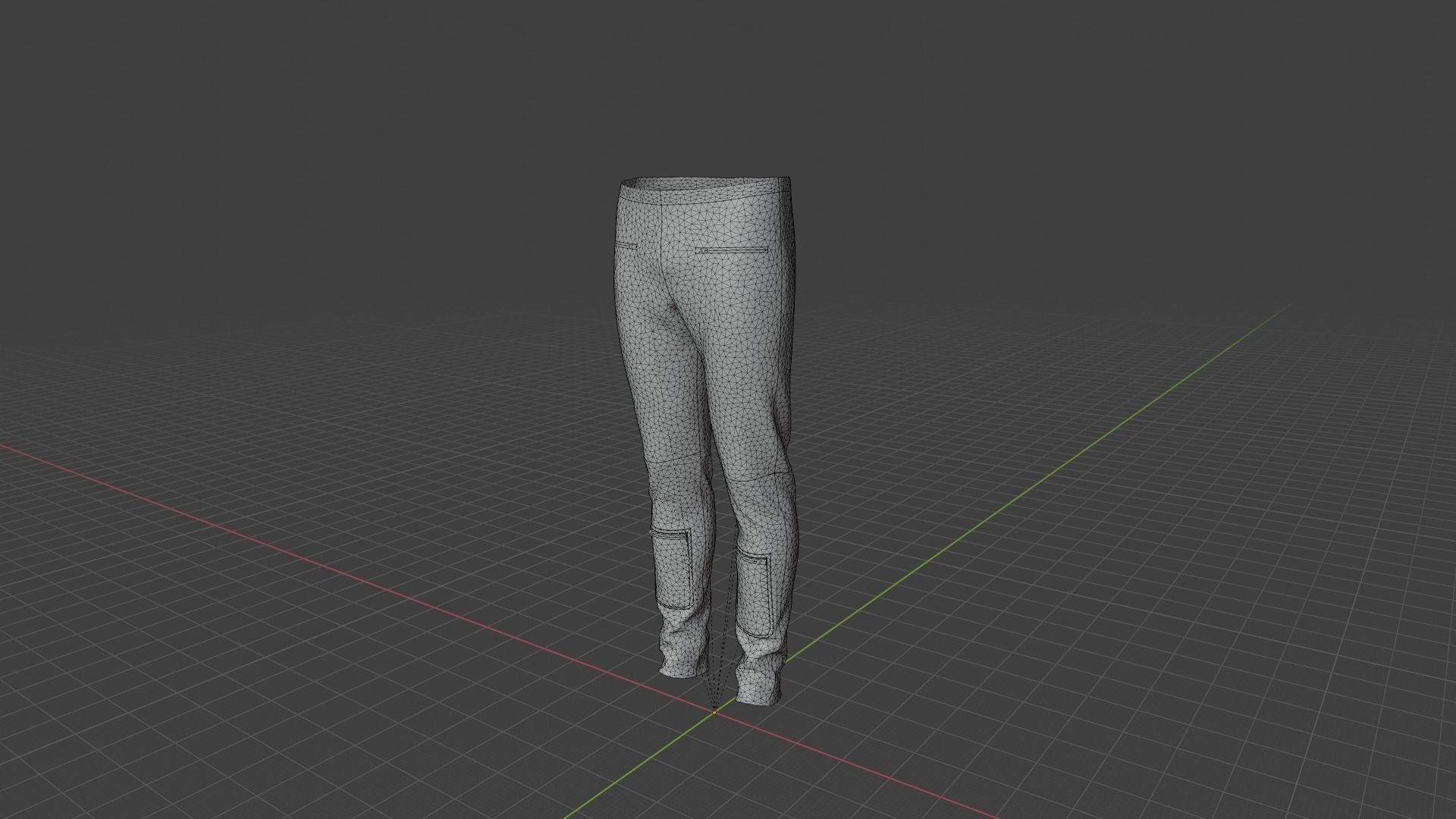 Pants neoprene leggings Low-poly 3D model_9