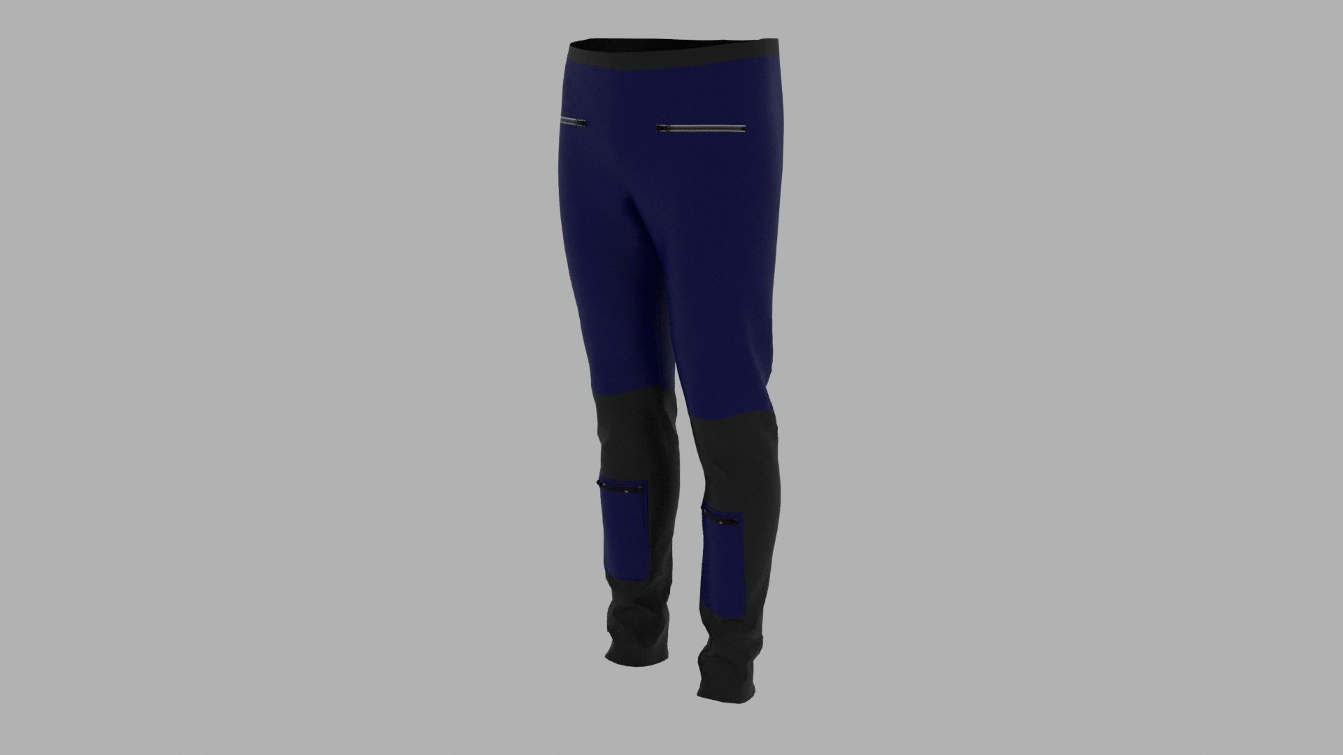 Pants neoprene leggings Low-poly 3D model_2