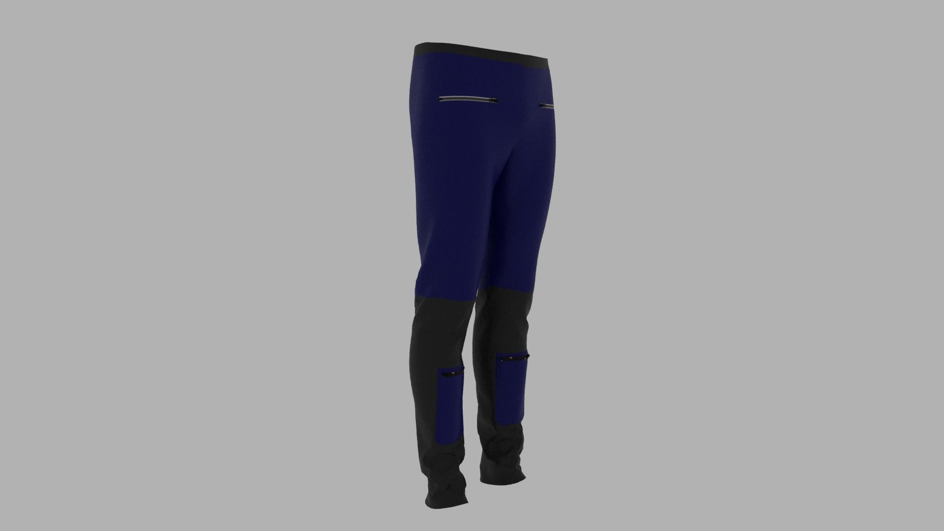 Pants neoprene leggings Low-poly 3D model_3