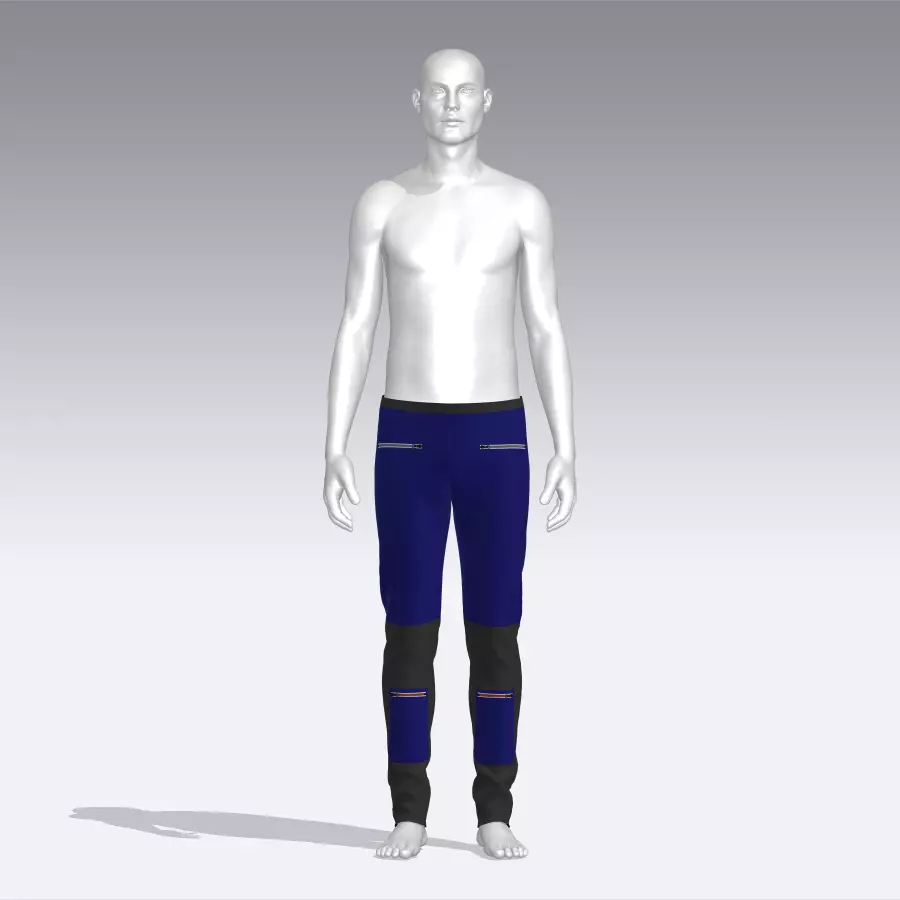 Pants neoprene leggings Low-poly 3D model_0