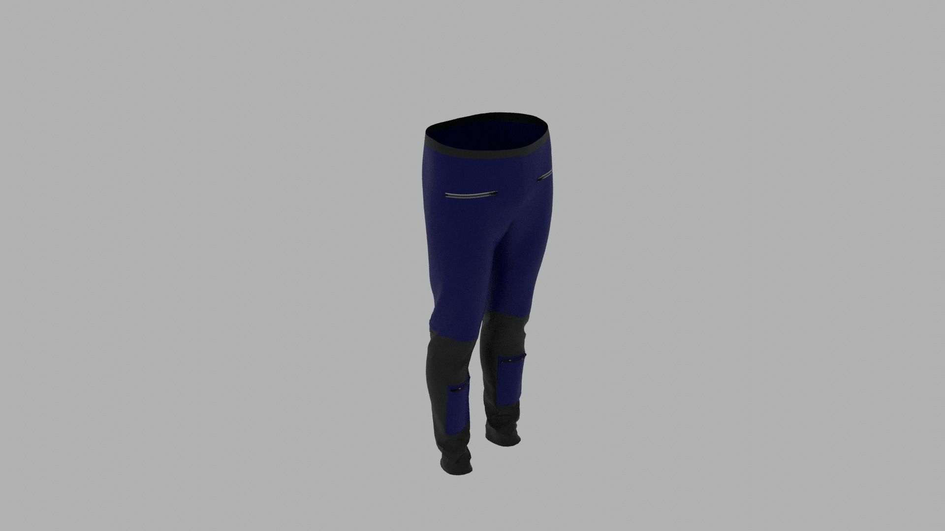 Pants neoprene leggings Low-poly 3D model_6