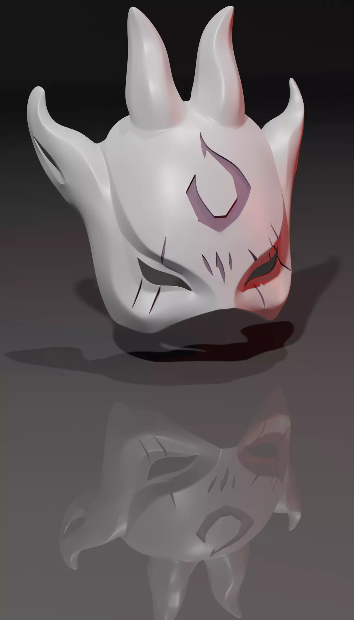 Kindred mask from Arcane white version 3D print model