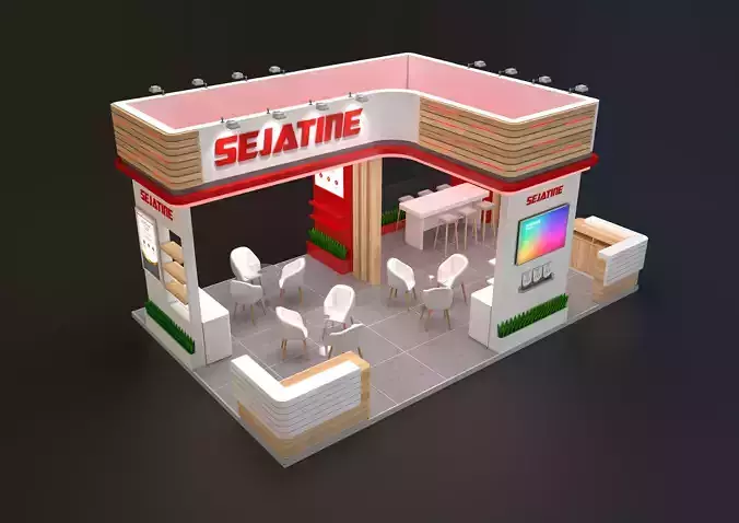 exhibition stand 40 sqm