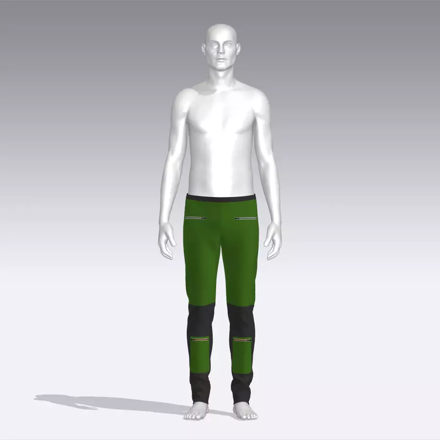 Pants Low-poly 3D model_0