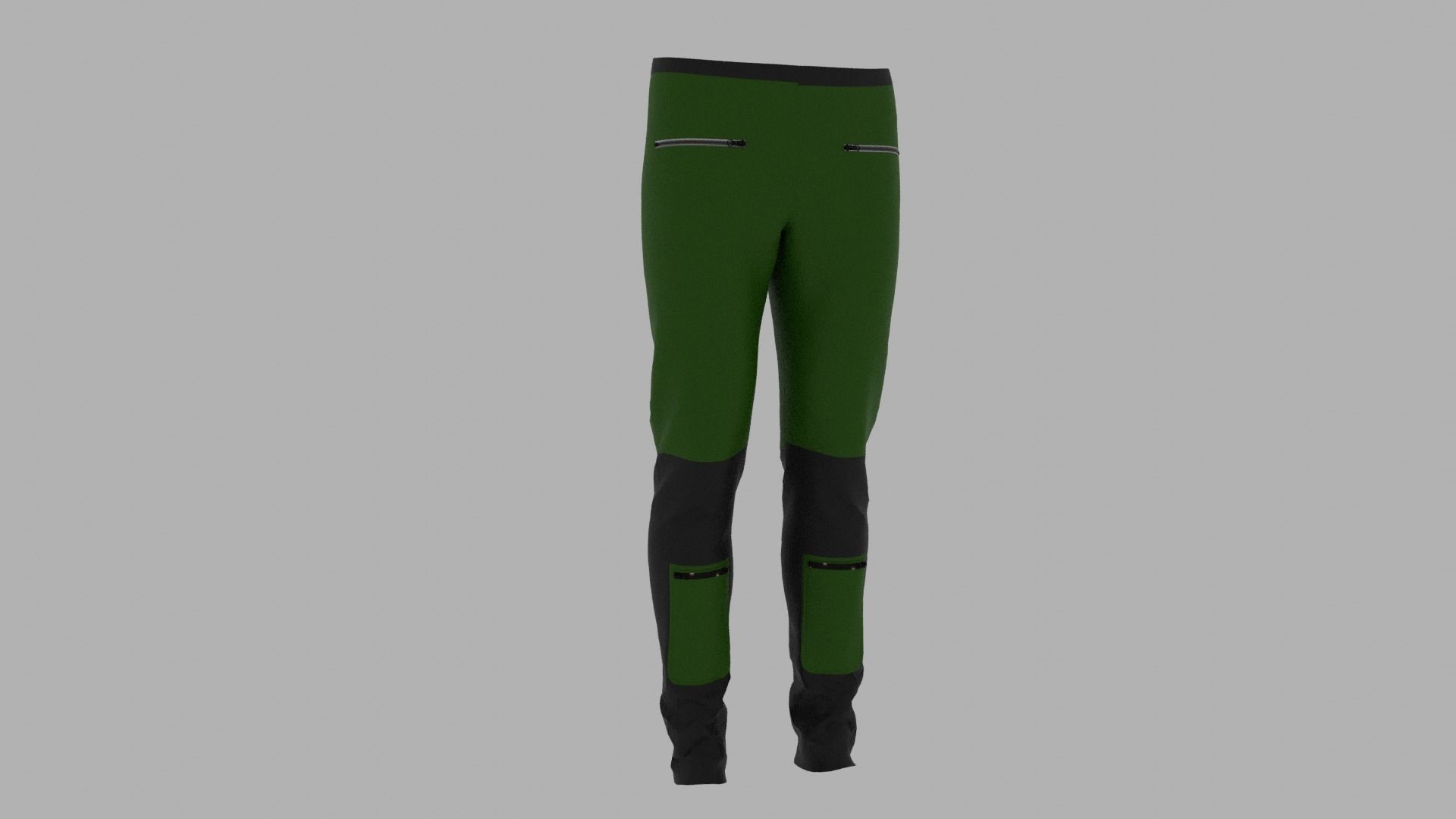 Pants Low-poly 3D model_4
