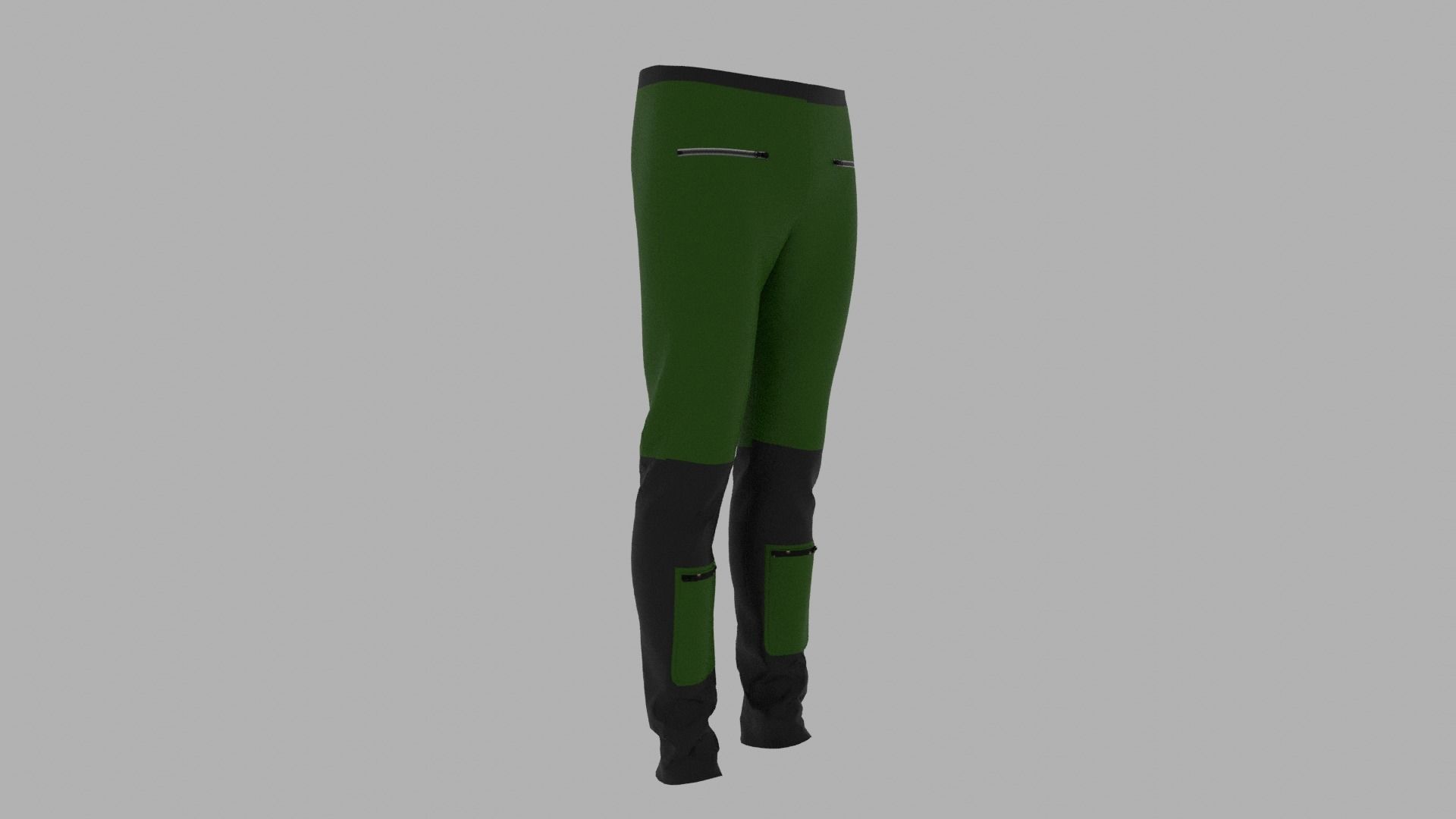 Pants Low-poly 3D model_3