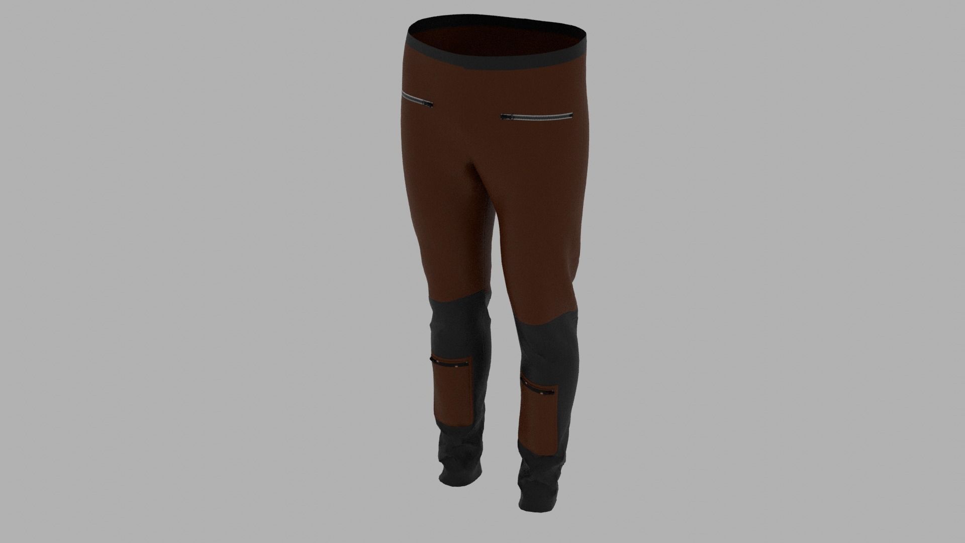 Pants Low-poly 3D model_5