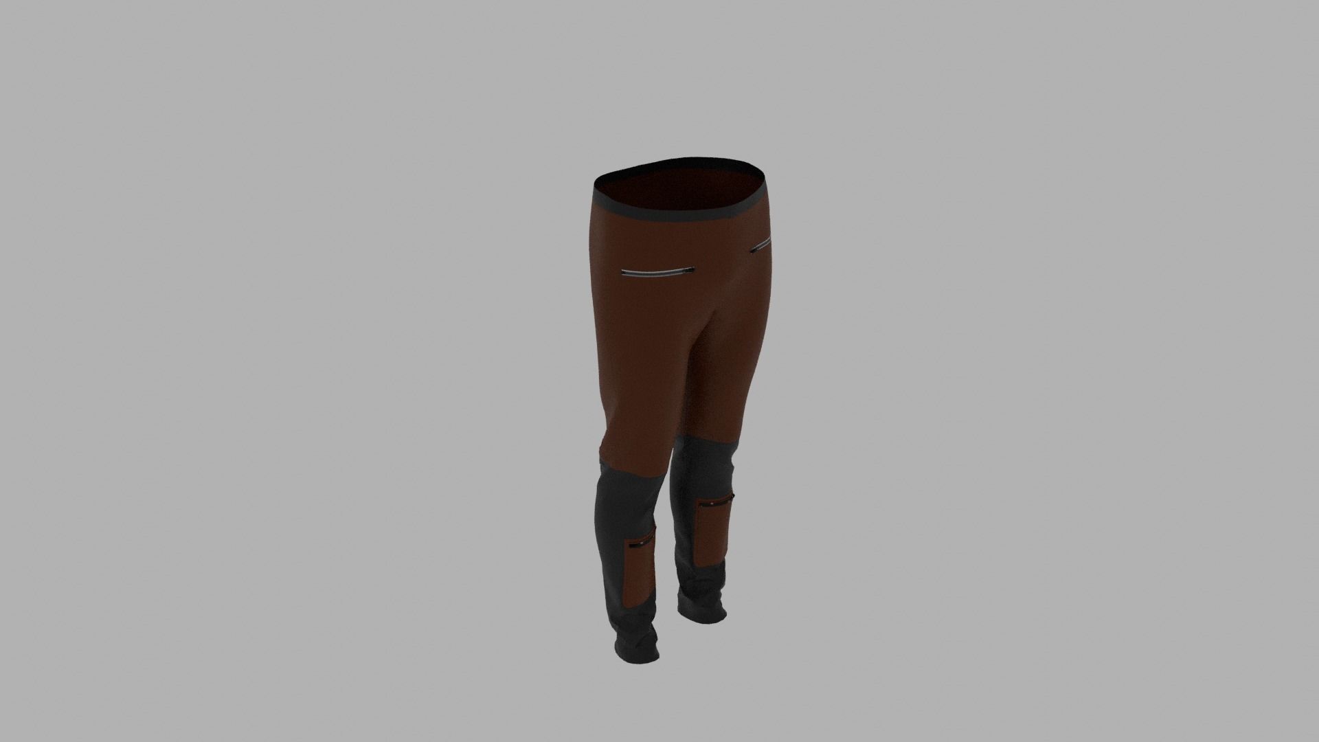 Pants Low-poly 3D model_6